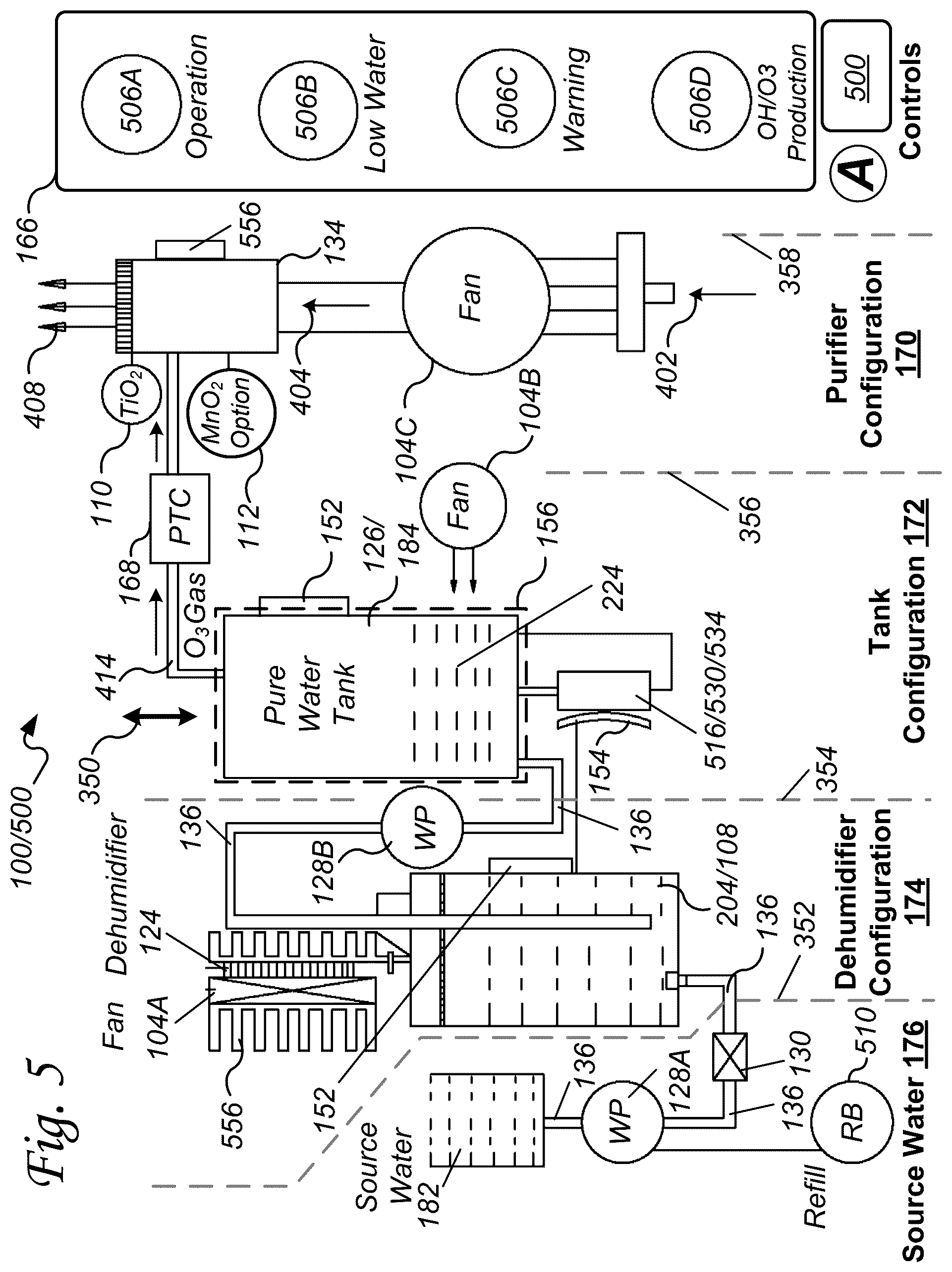 Patent US12551592 Figure 6 – Ozone-based disinfection system for refrigerated storage and ice-making applications