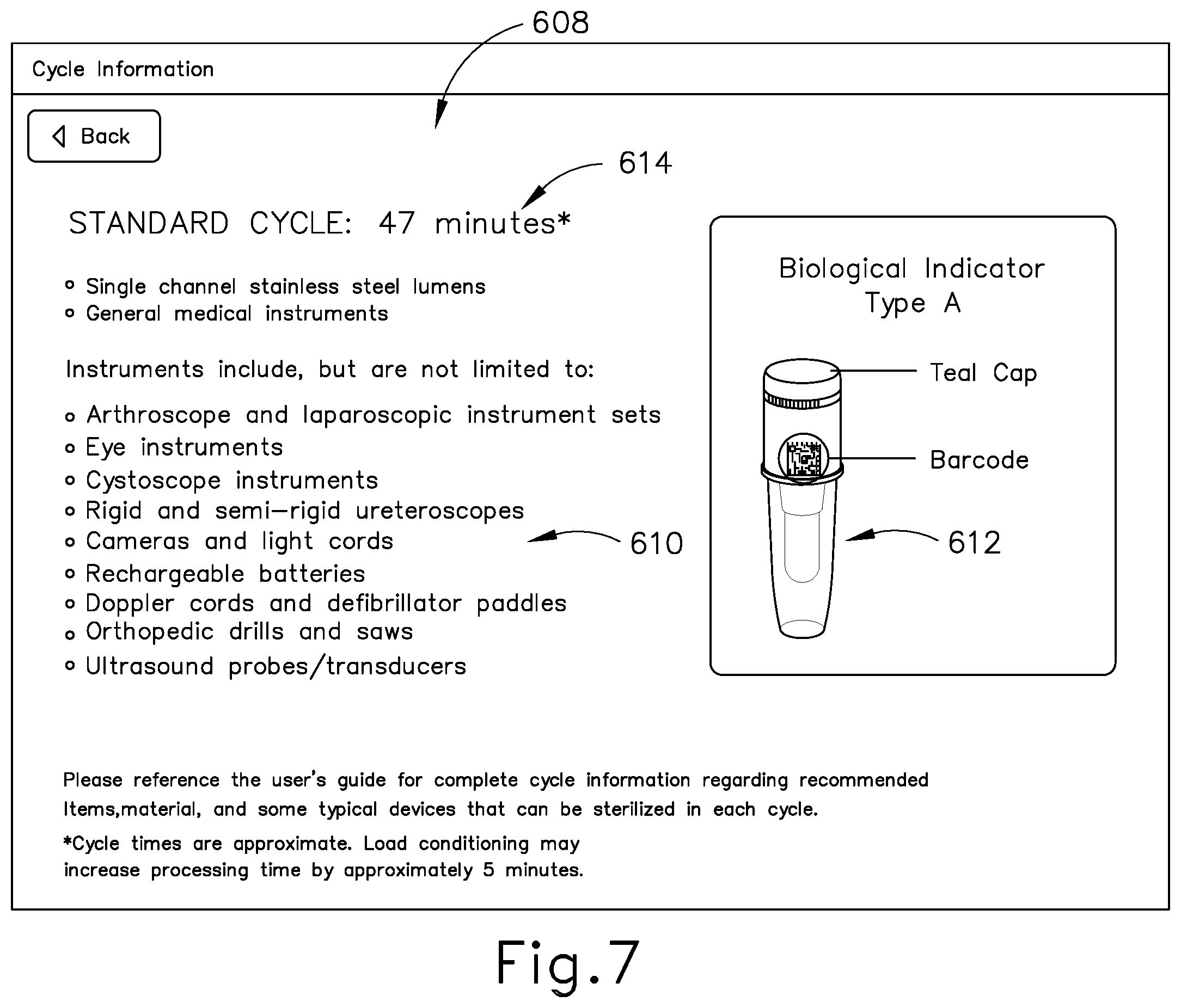 Patent US12551594 Figure 7 – Apparatus and method for sterilizing medical devices