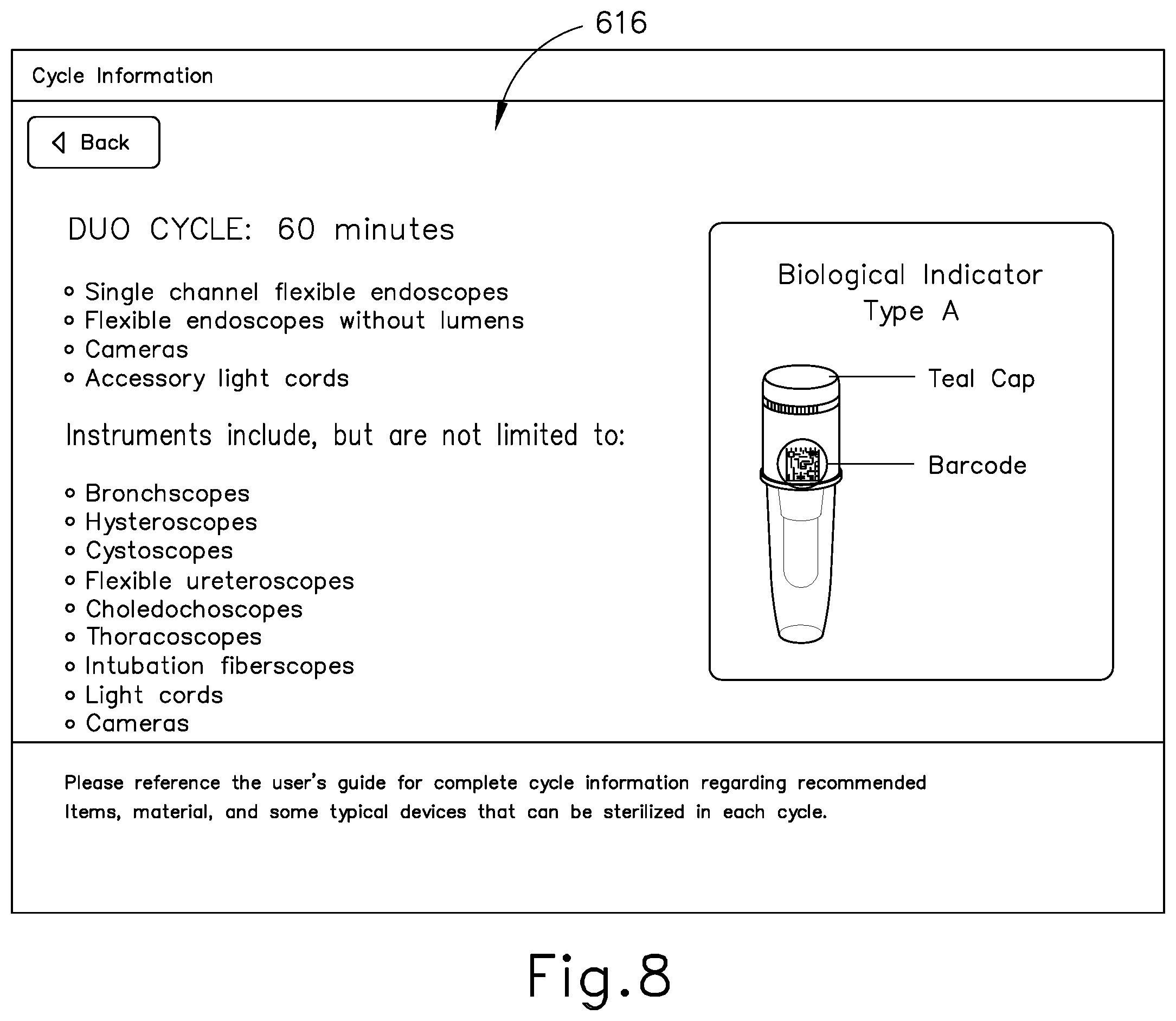 Patent US12551594 Figure 8 – Apparatus and method for sterilizing medical devices