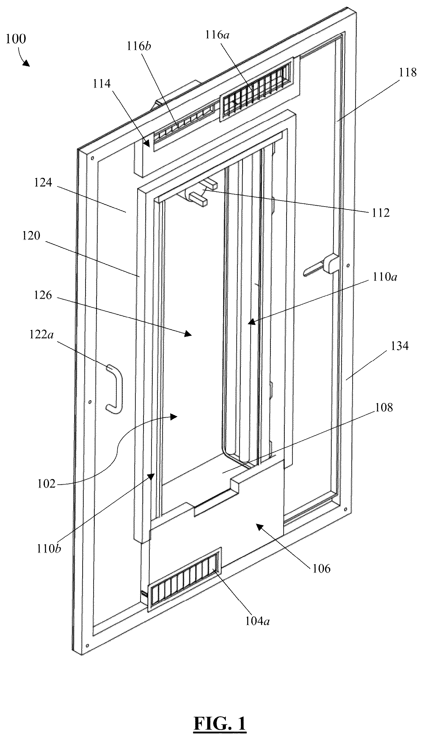 Patent US12551595 — Bedside apparatus and system for airborne pathogen control — Figure 1