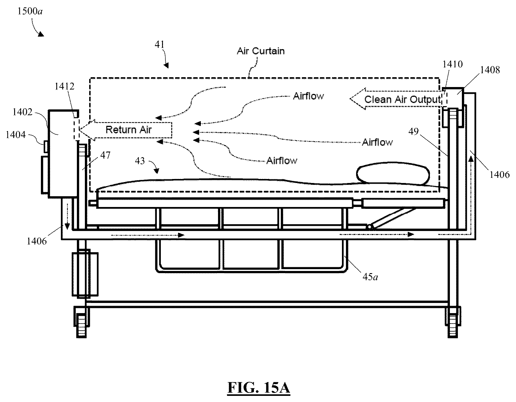 Patent US12551595 Figure 17 – Bedside apparatus and system for airborne pathogen control