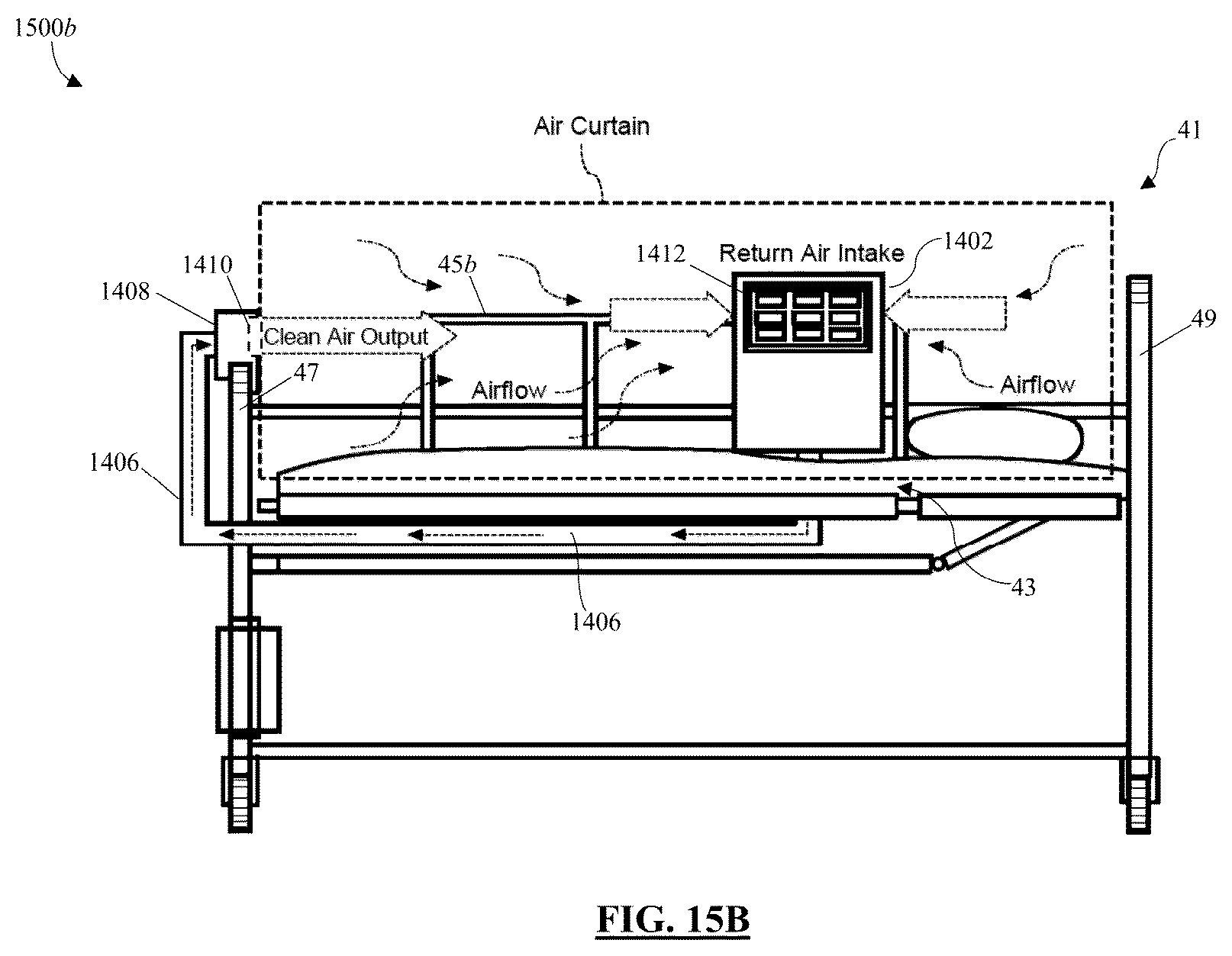 Patent US12551595 Figure 18 – Bedside apparatus and system for airborne pathogen control