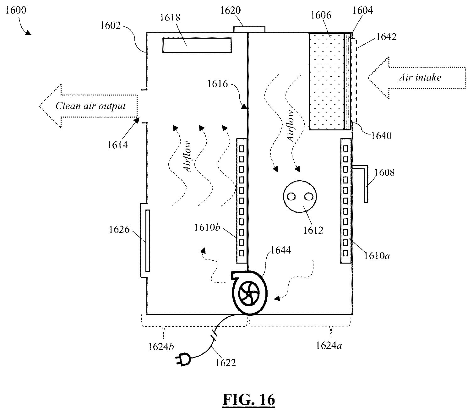 Patent US12551595 Figure 19 – Bedside apparatus and system for airborne pathogen control
