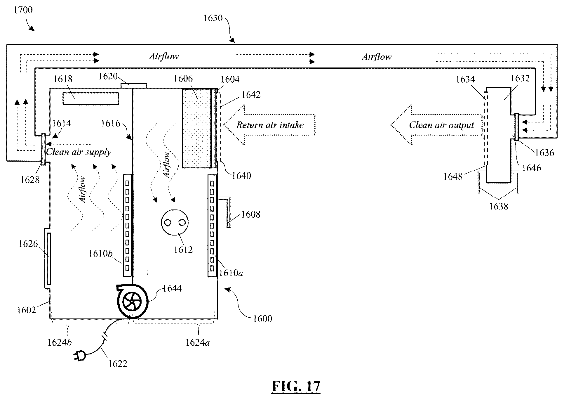 Patent US12551595 Figure 20 – Bedside apparatus and system for airborne pathogen control