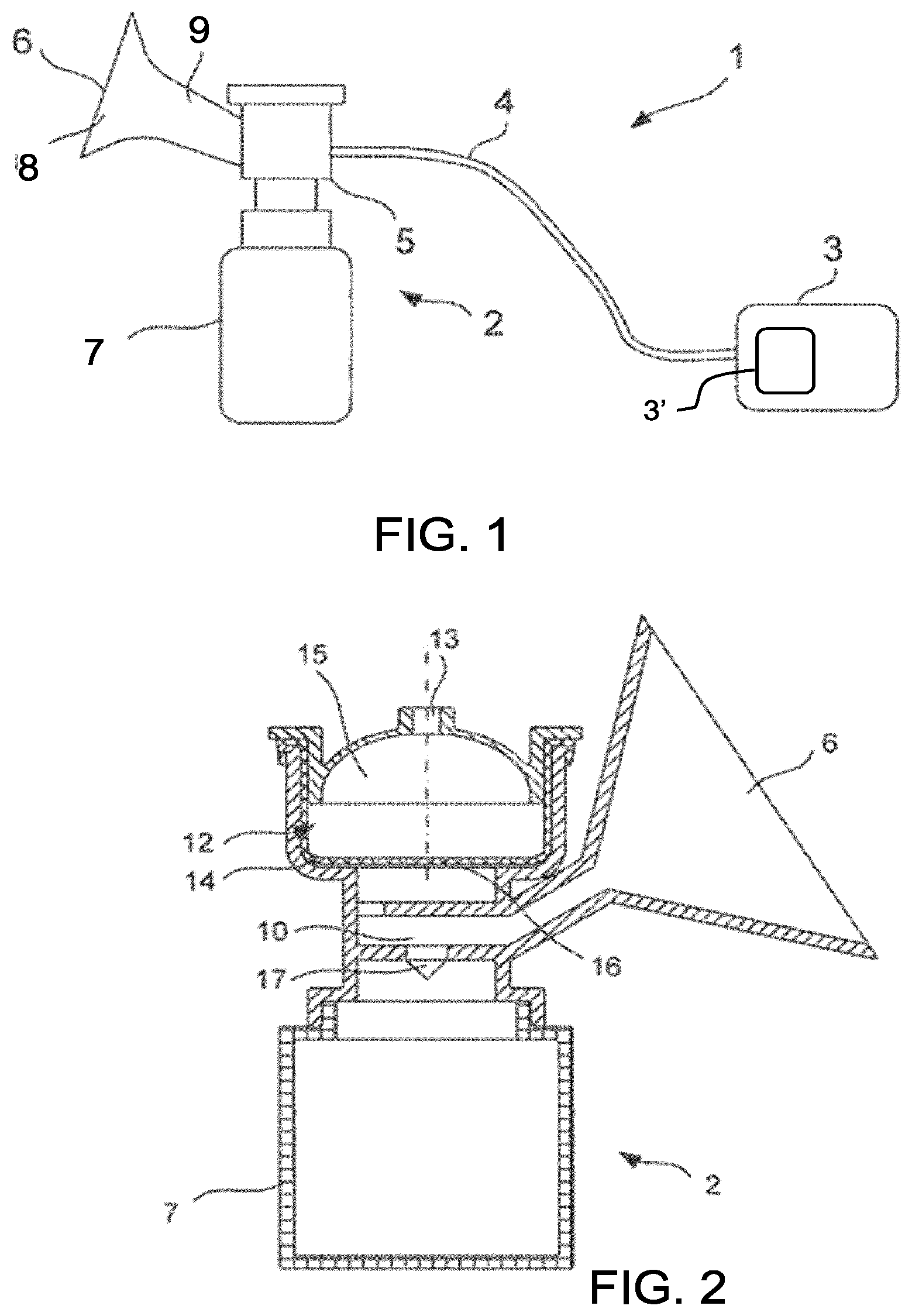 Patent US12551603 Figure 1 – Sensor arrangement for a breast pump device and breast pump device using the sensor arrangement