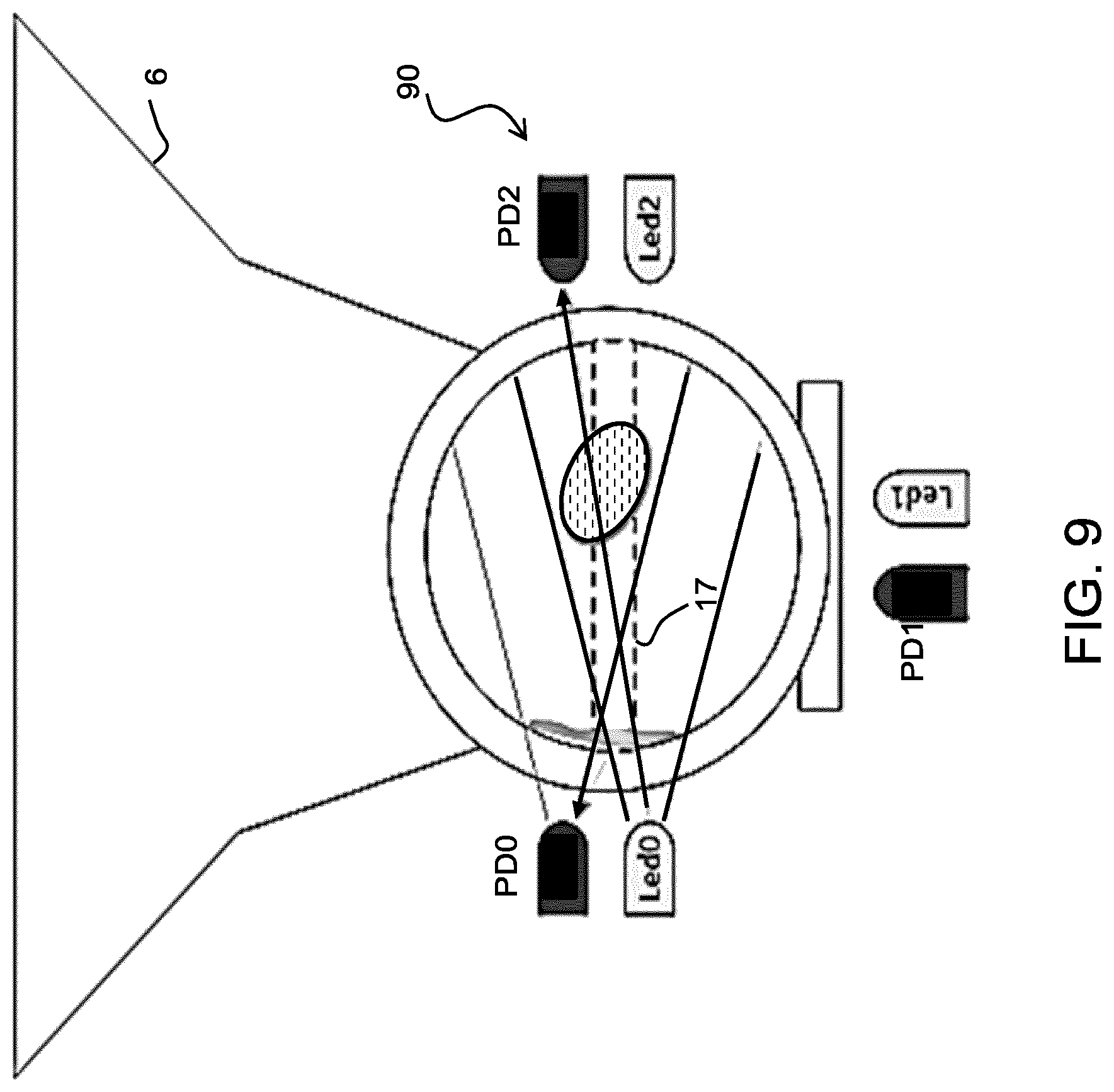 Patent US12551603 Figure 5 – Sensor arrangement for a breast pump device and breast pump device using the sensor arrangement