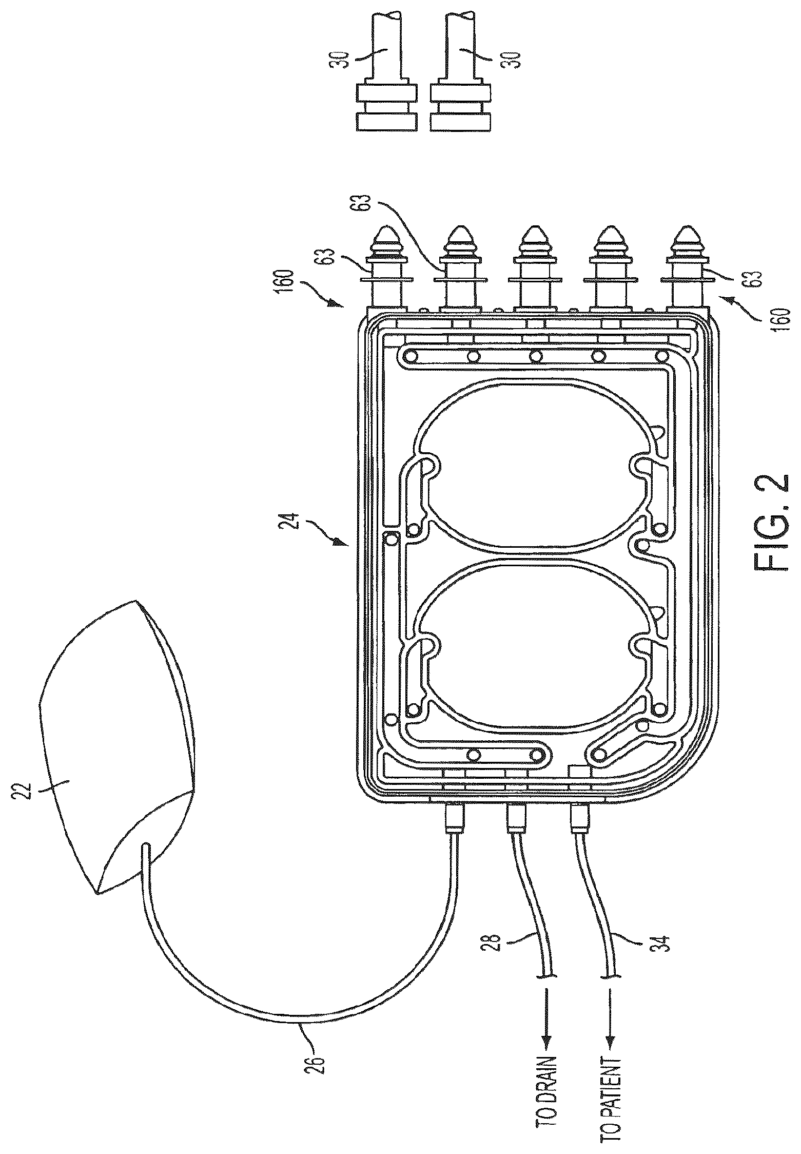 Patent US12551605 Figure 2 – Fluid line autoconnect apparatus and methods for medical treatment system