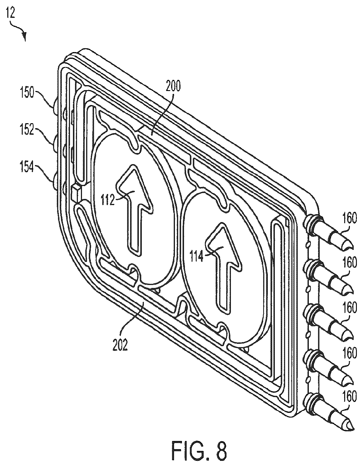 Patent US12551605 Figure 8 – Fluid line autoconnect apparatus and methods for medical treatment system