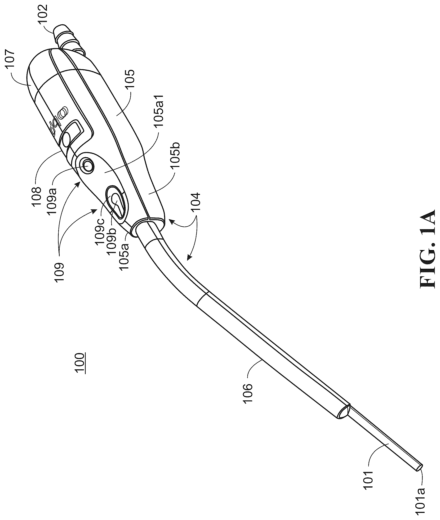Patent US12551610 Figure 1 – Illuminated suction device