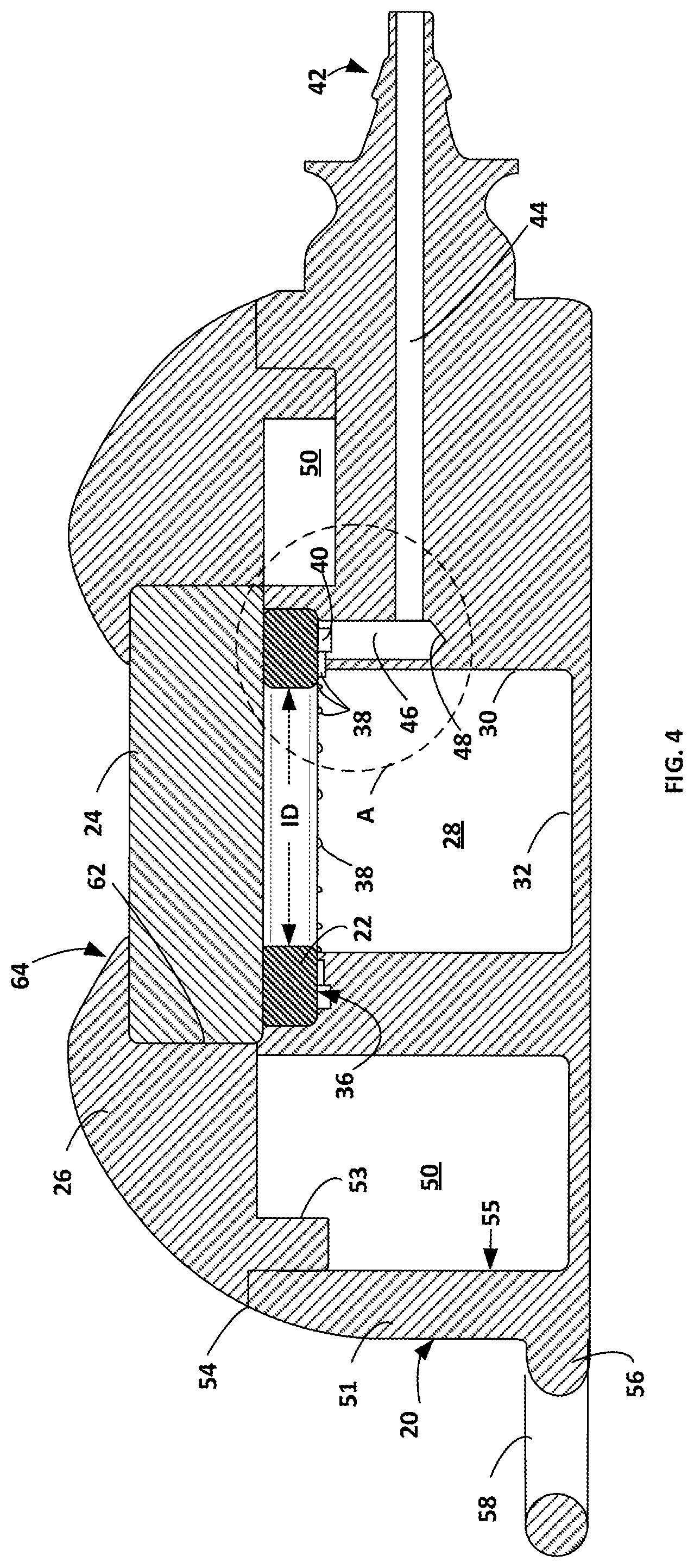 Patent US12551613 Figure 4 – Implantable drug delivery port