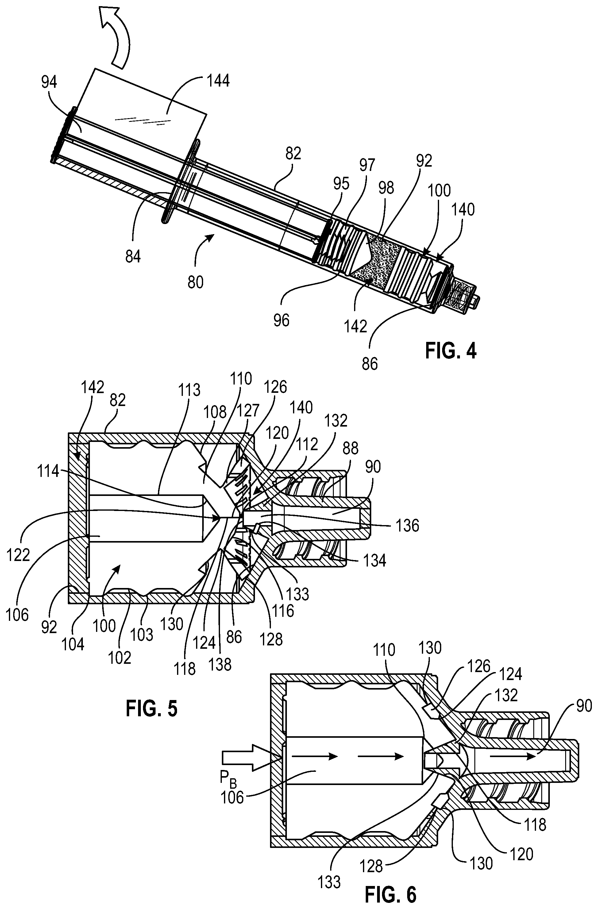 Patent US12551622 Figure 3 – Dual chamber syringe assembly with floating stopper