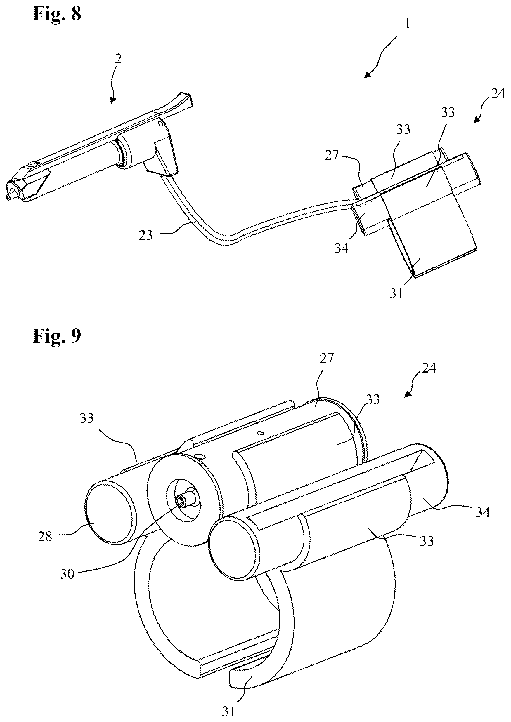 Patent US12551629 Figure 4 – Pen-like syringe device and syringe system