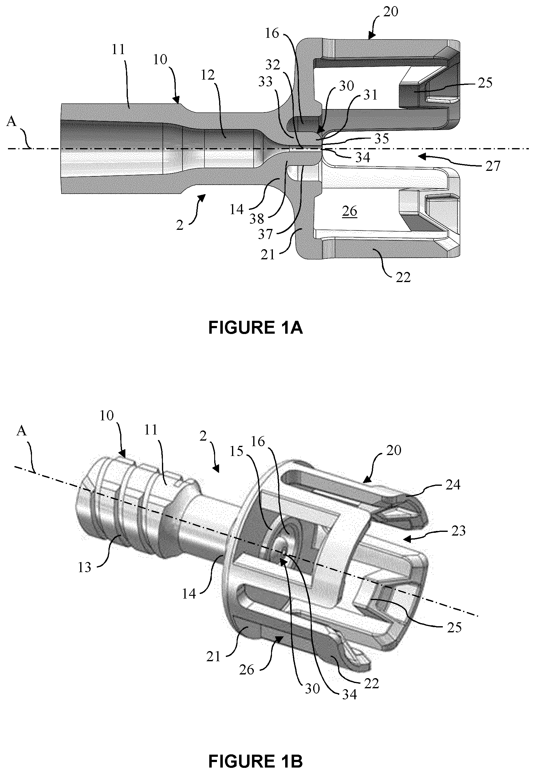 Patent US12551630 Figure 1 – Connector for connecting a medical injection device to a container and assembly comprising said connector and medical injection device