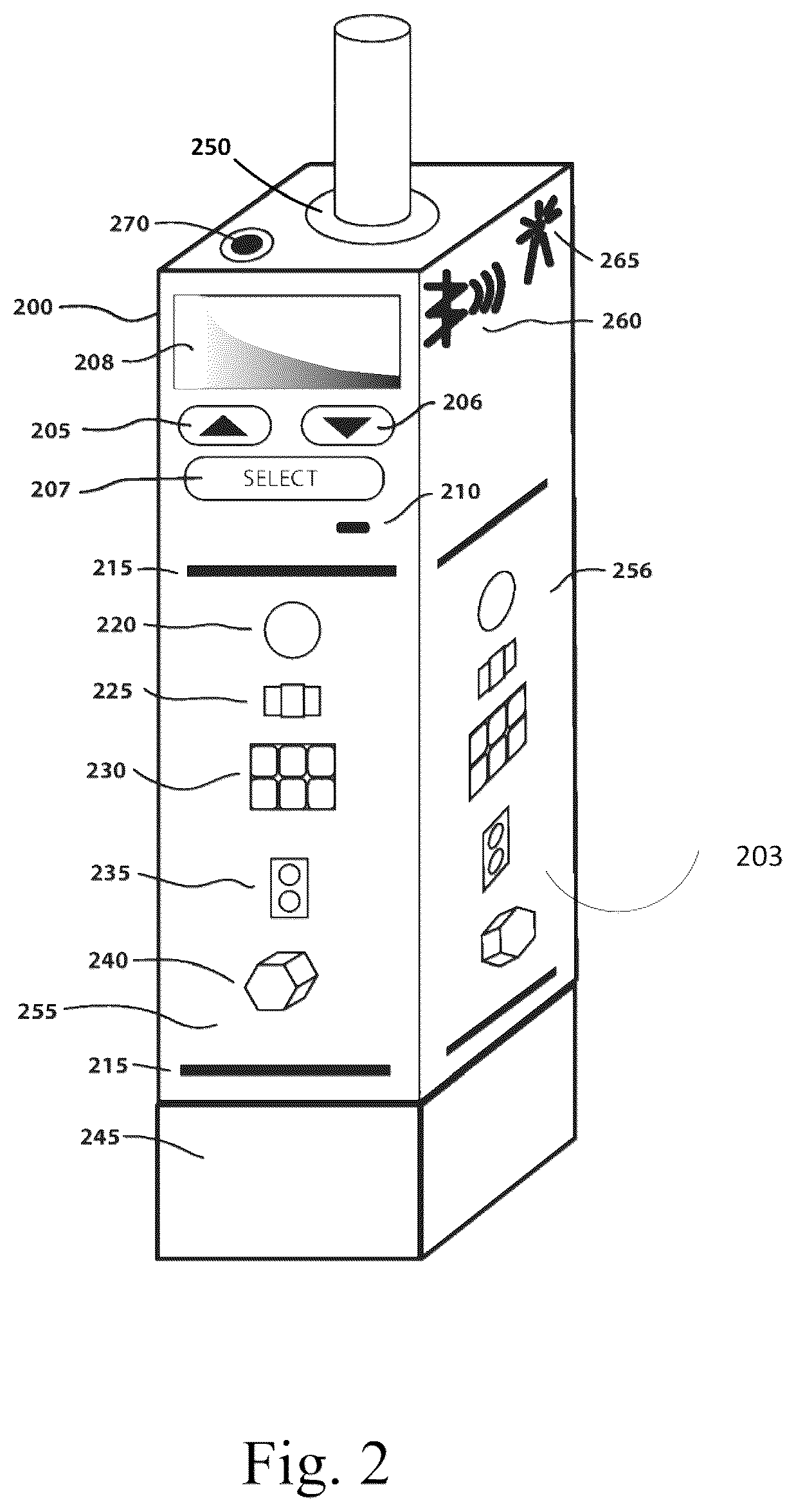 Patent US12551634 Figure 2 – Substance delivery device and methods
