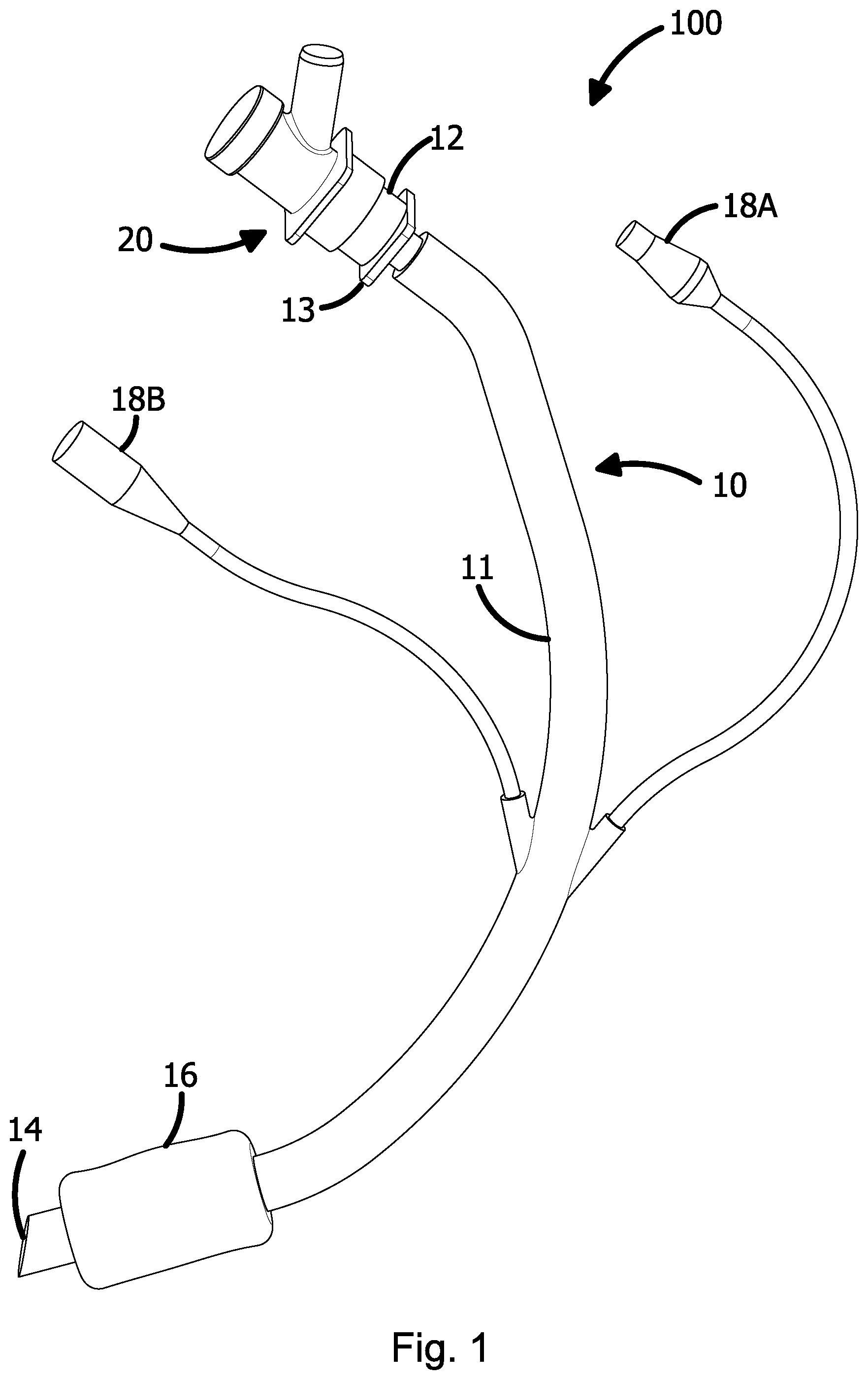 Patent US12551645 Figure 1 – Intubation assembly
