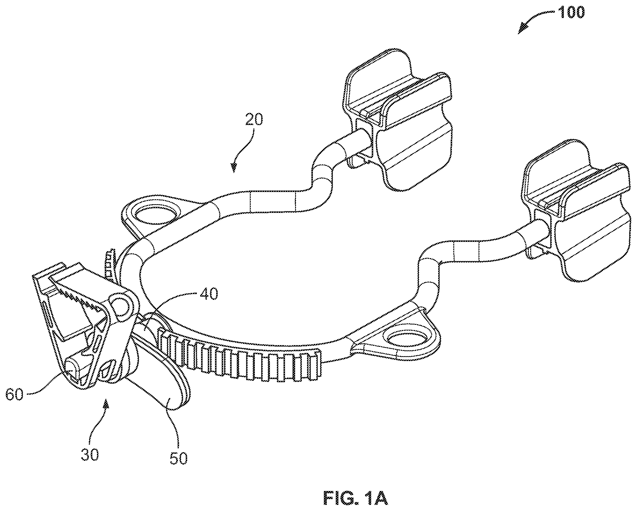 Patent US12551647 Figure 1 – Resting block and adjustable locking mechanism for same