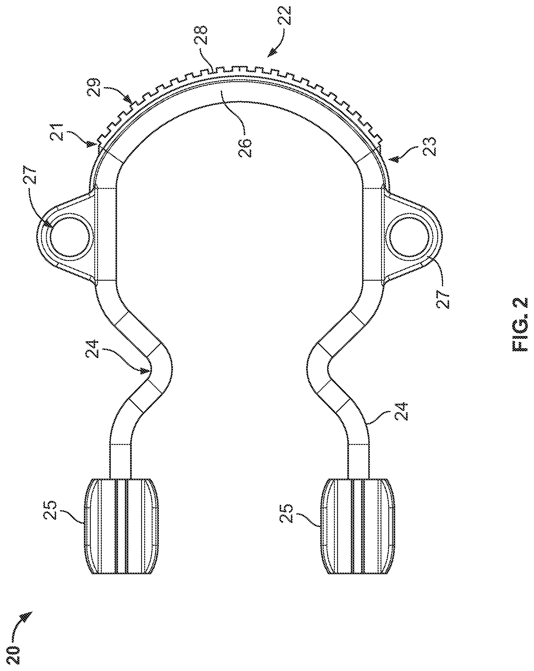 Patent US12551647 Figure 3 – Resting block and adjustable locking mechanism for same