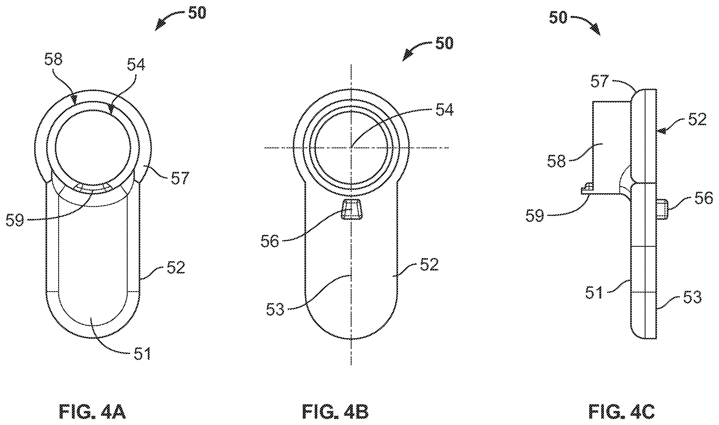 Patent US12551647 Figure 5 – Resting block and adjustable locking mechanism for same