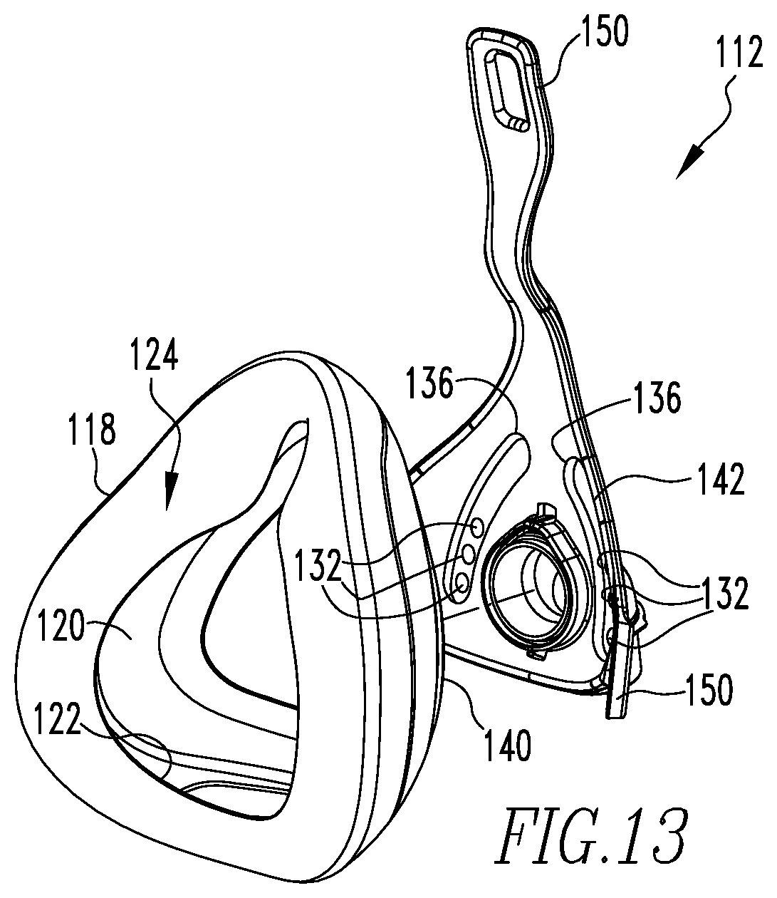 Patent US12551648 Figure 8 – Exhaust arrangement for patient interface device and patient interface including same