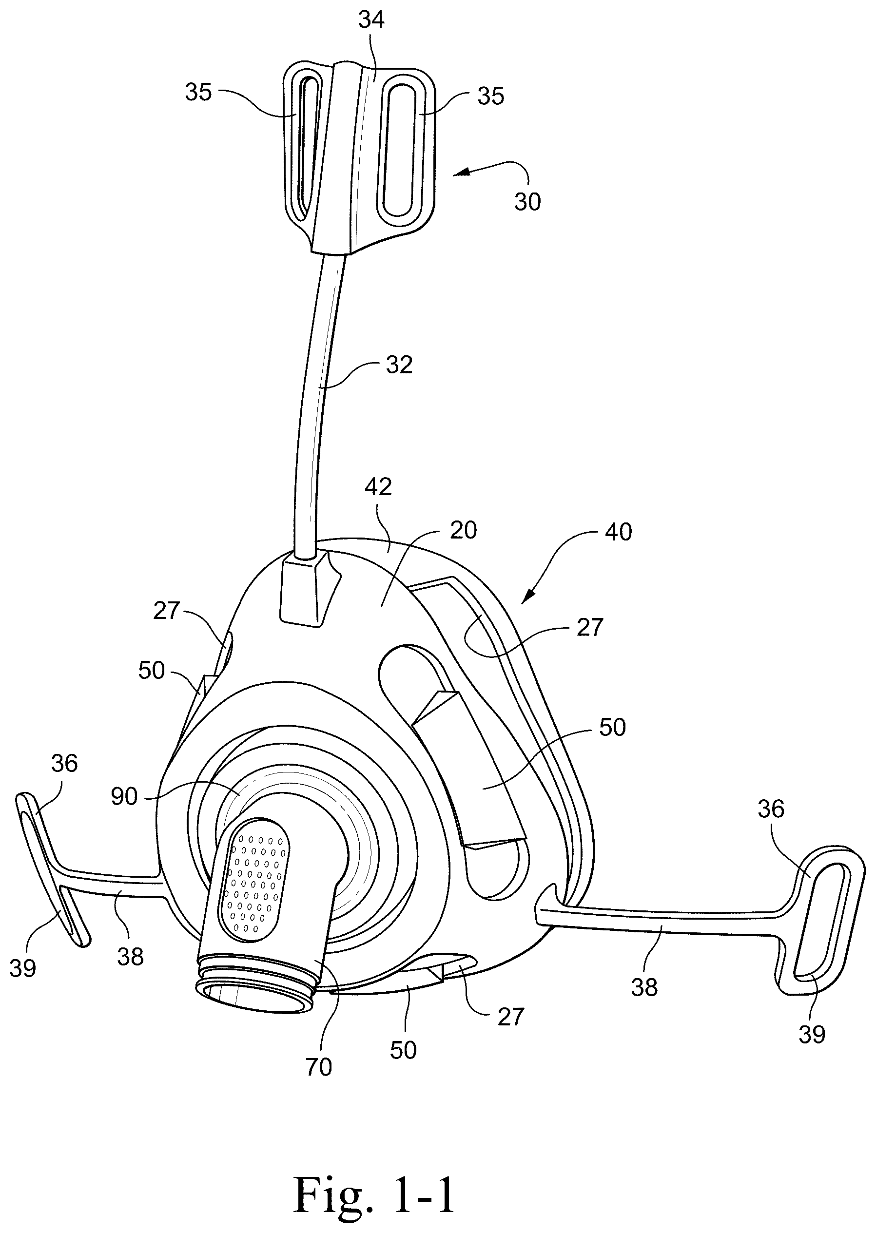 Patent US12551649 Figure 1 – Mask system