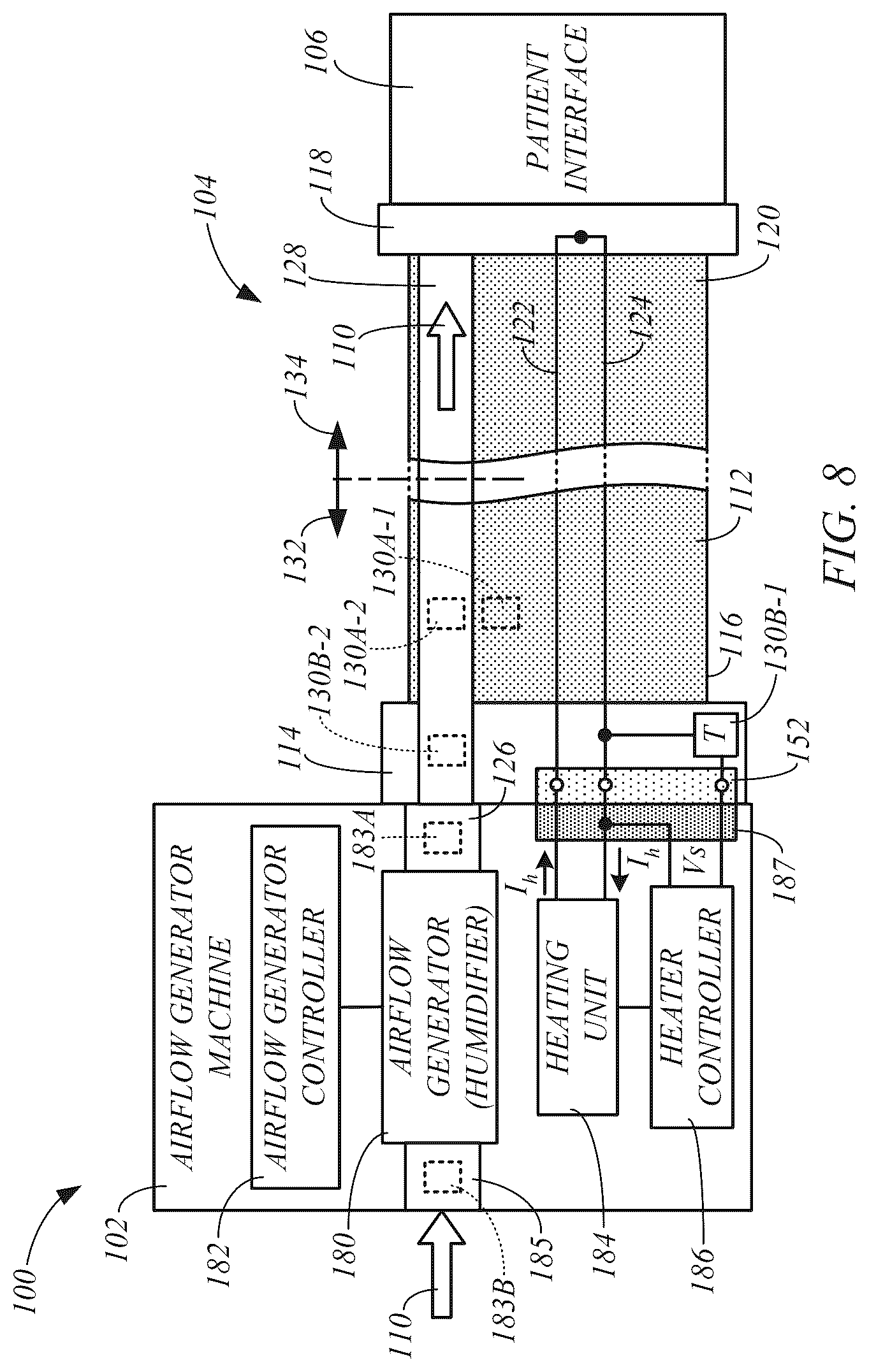 Patent US12551650 Figure 5 – Respiratory apparatus airflow tube
