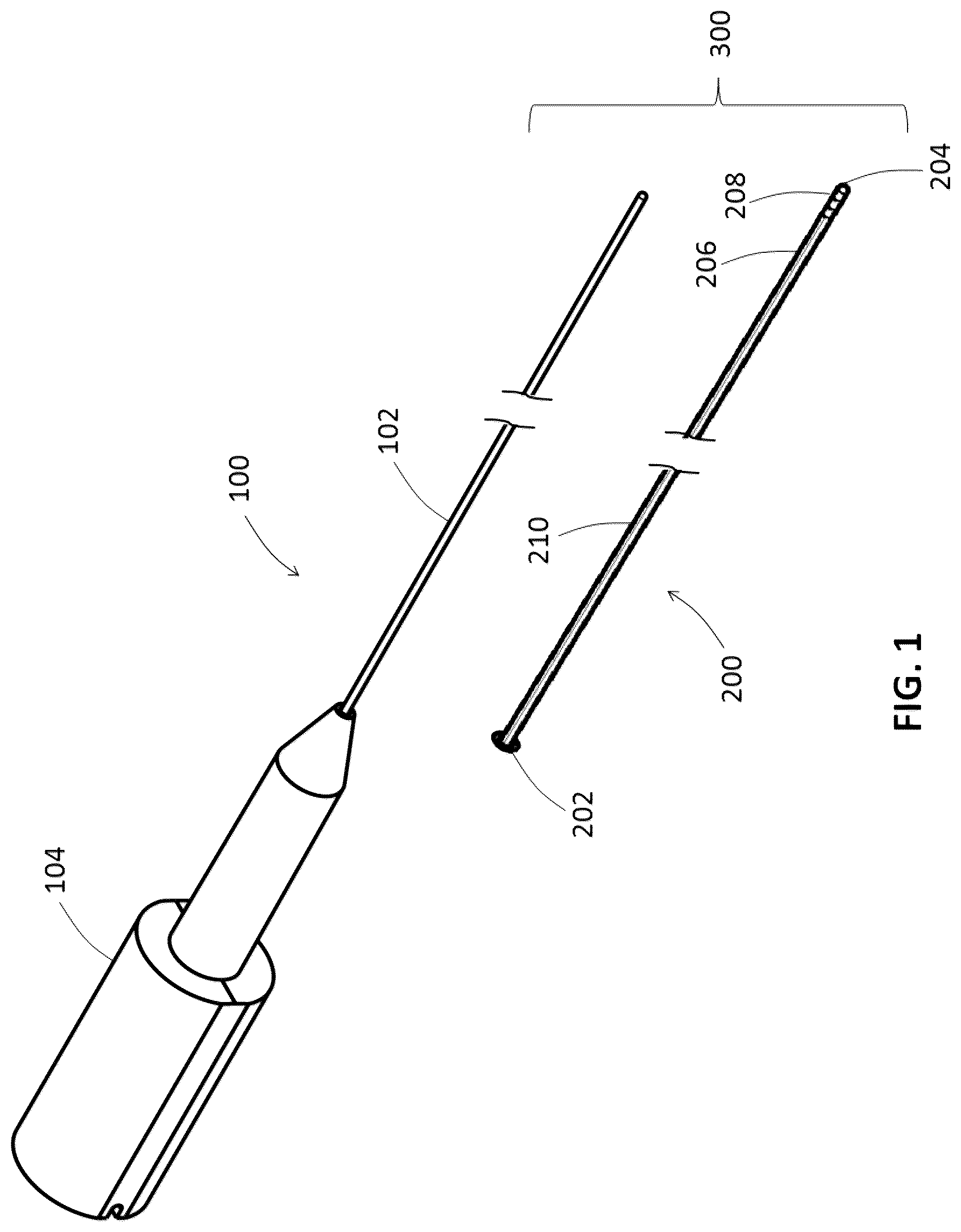 Patent US12551657 Figure 1 – Custom length stylet