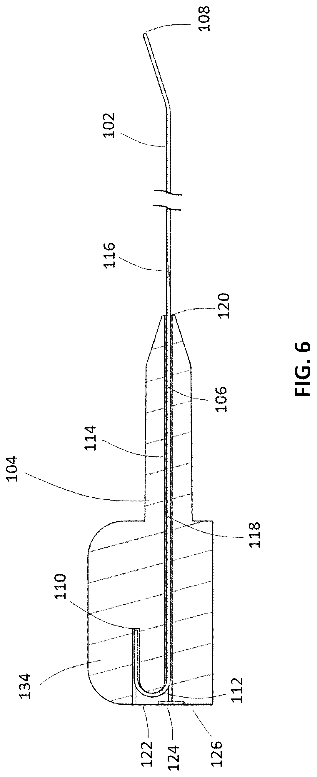 Patent US12551657 Figure 6 – Custom length stylet