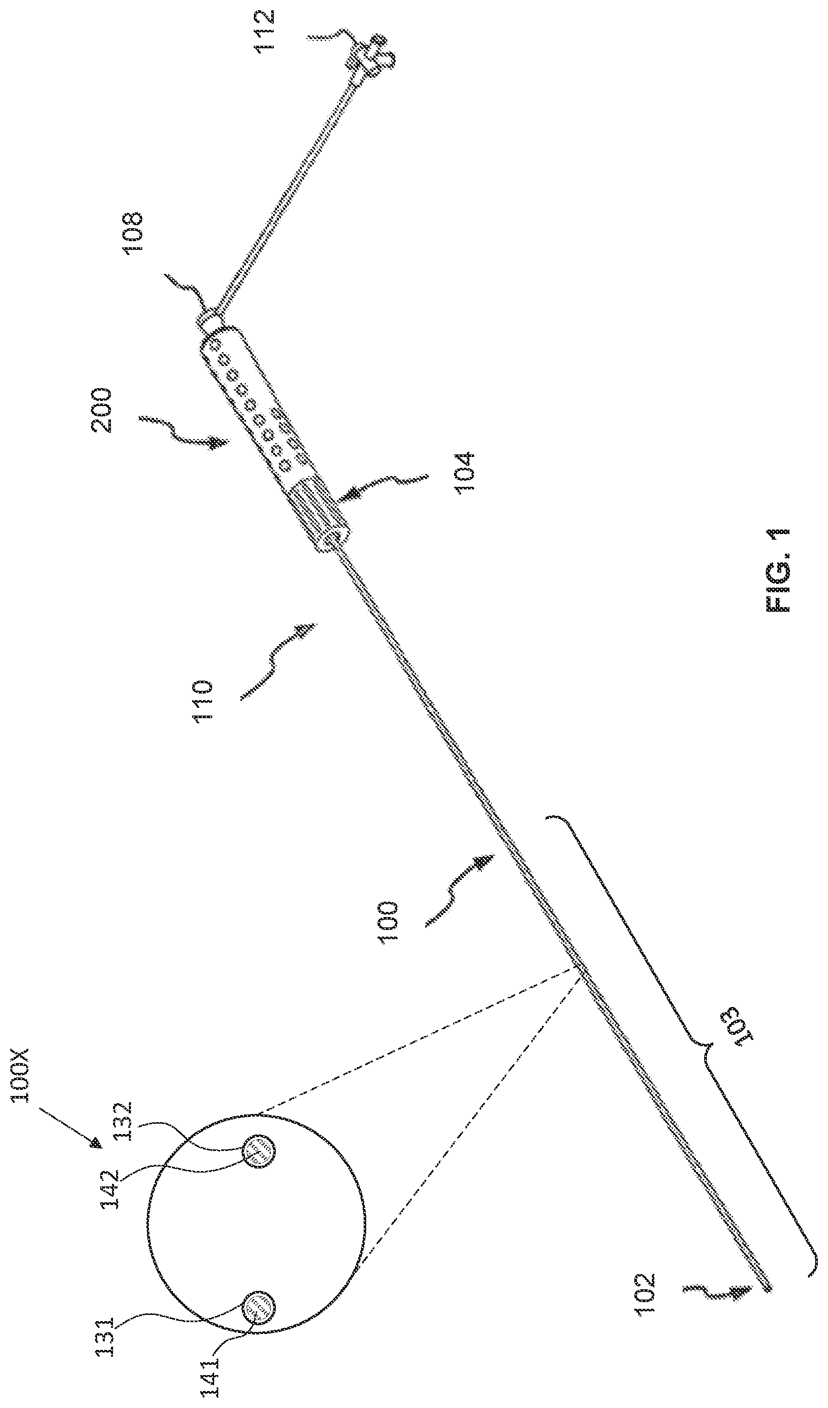 Patent US12551658 Figure 1 – Steerable introducer with slide block divider