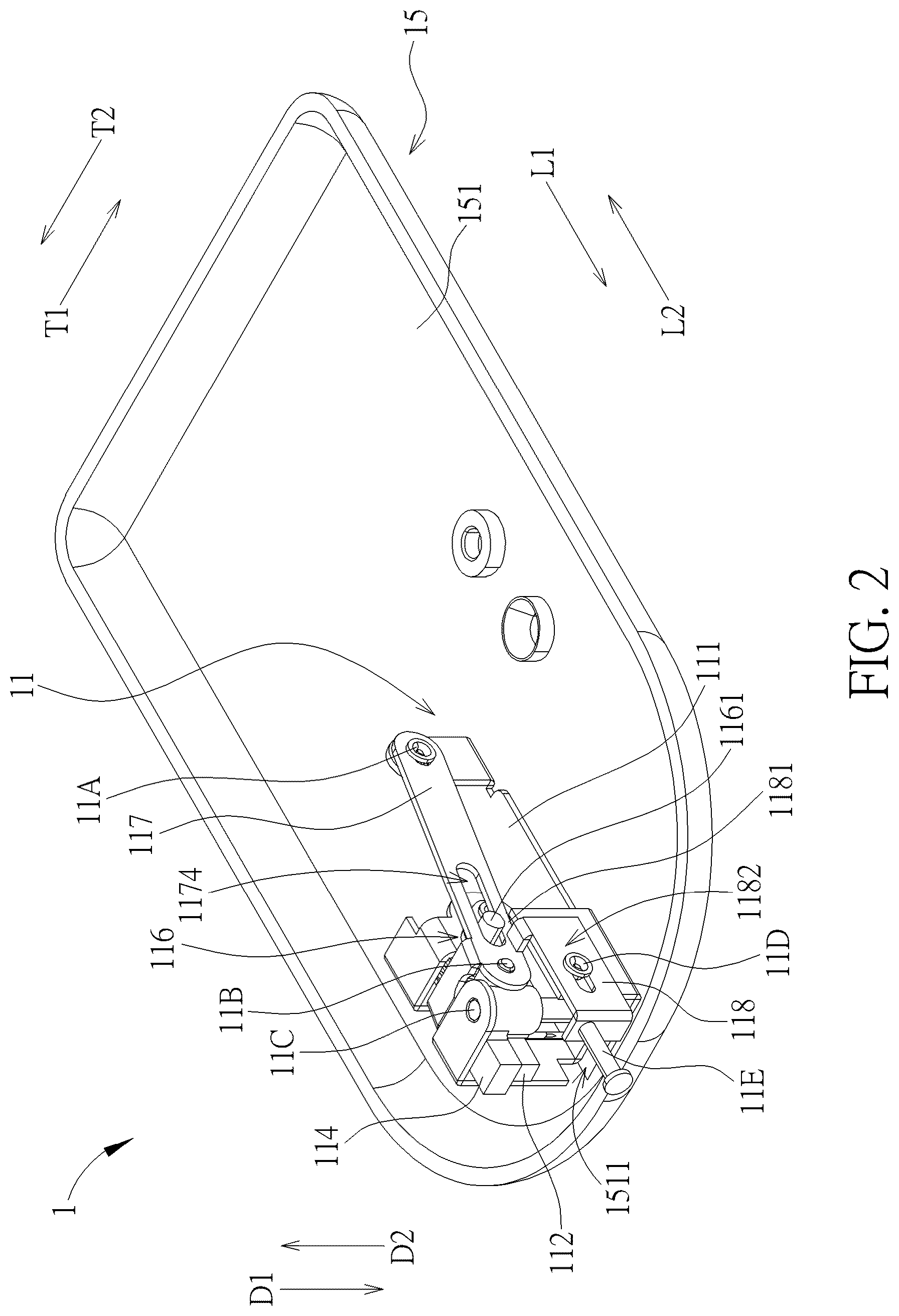 Patent US12551662 Figure 2 – Medical insertion mechanism and medical device therewith