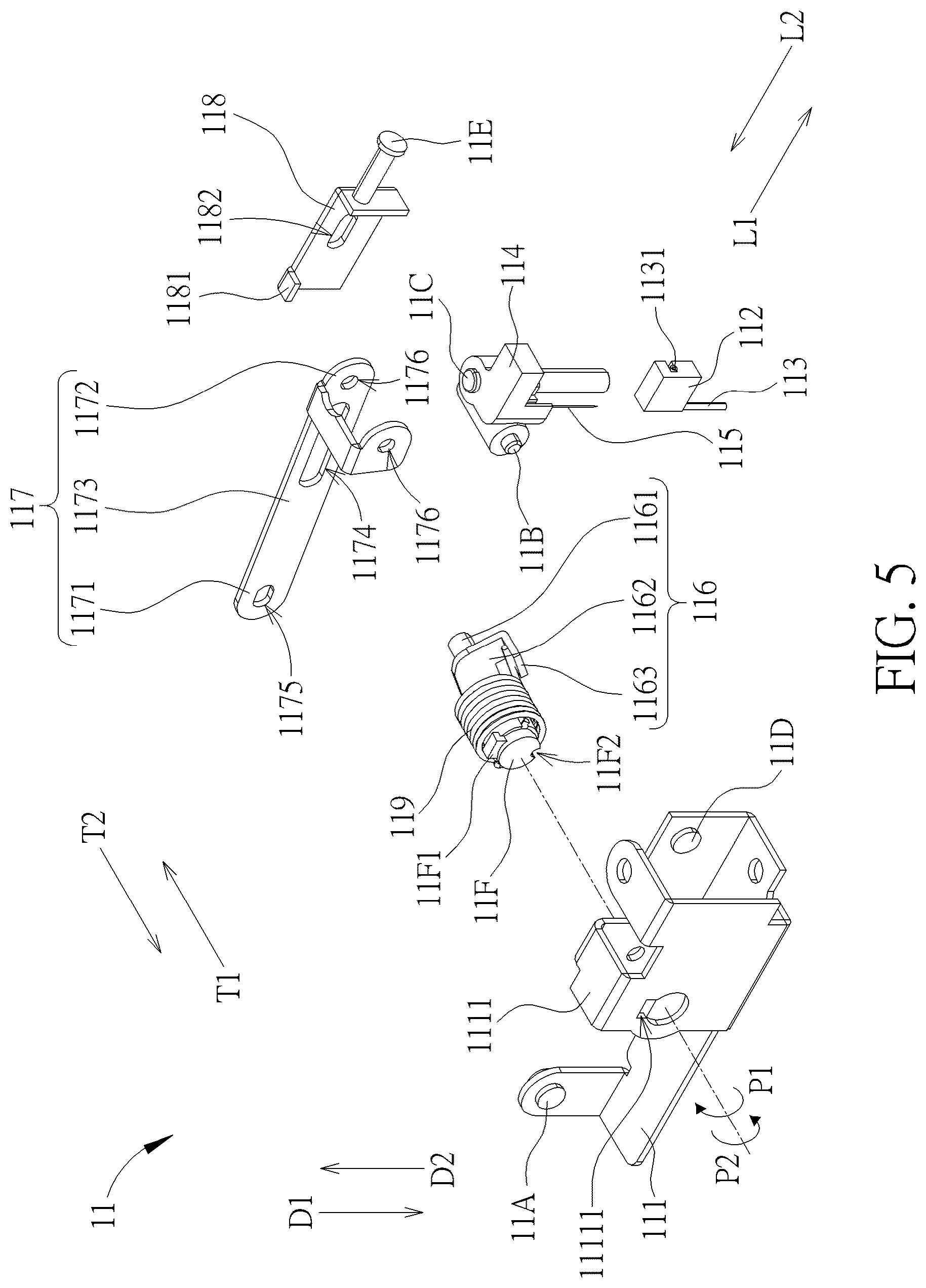 Patent US12551662 Figure 5 – Medical insertion mechanism and medical device therewith