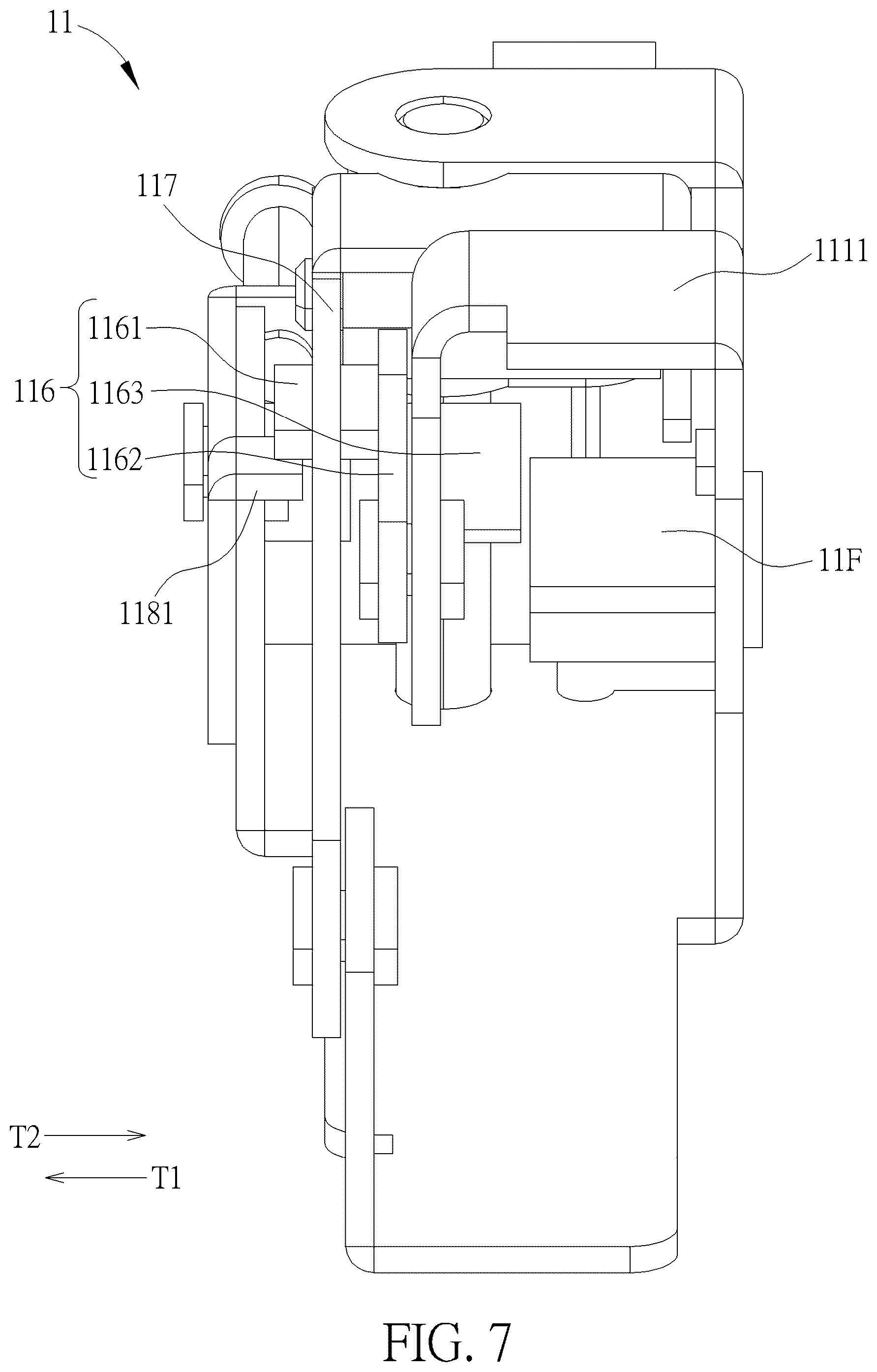 Patent US12551662 Figure 7 – Medical insertion mechanism and medical device therewith