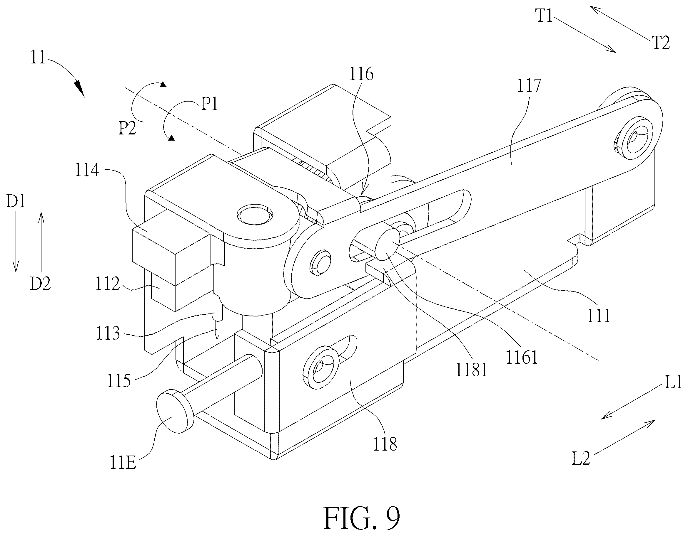 Patent US12551662 Figure 9 – Medical insertion mechanism and medical device therewith