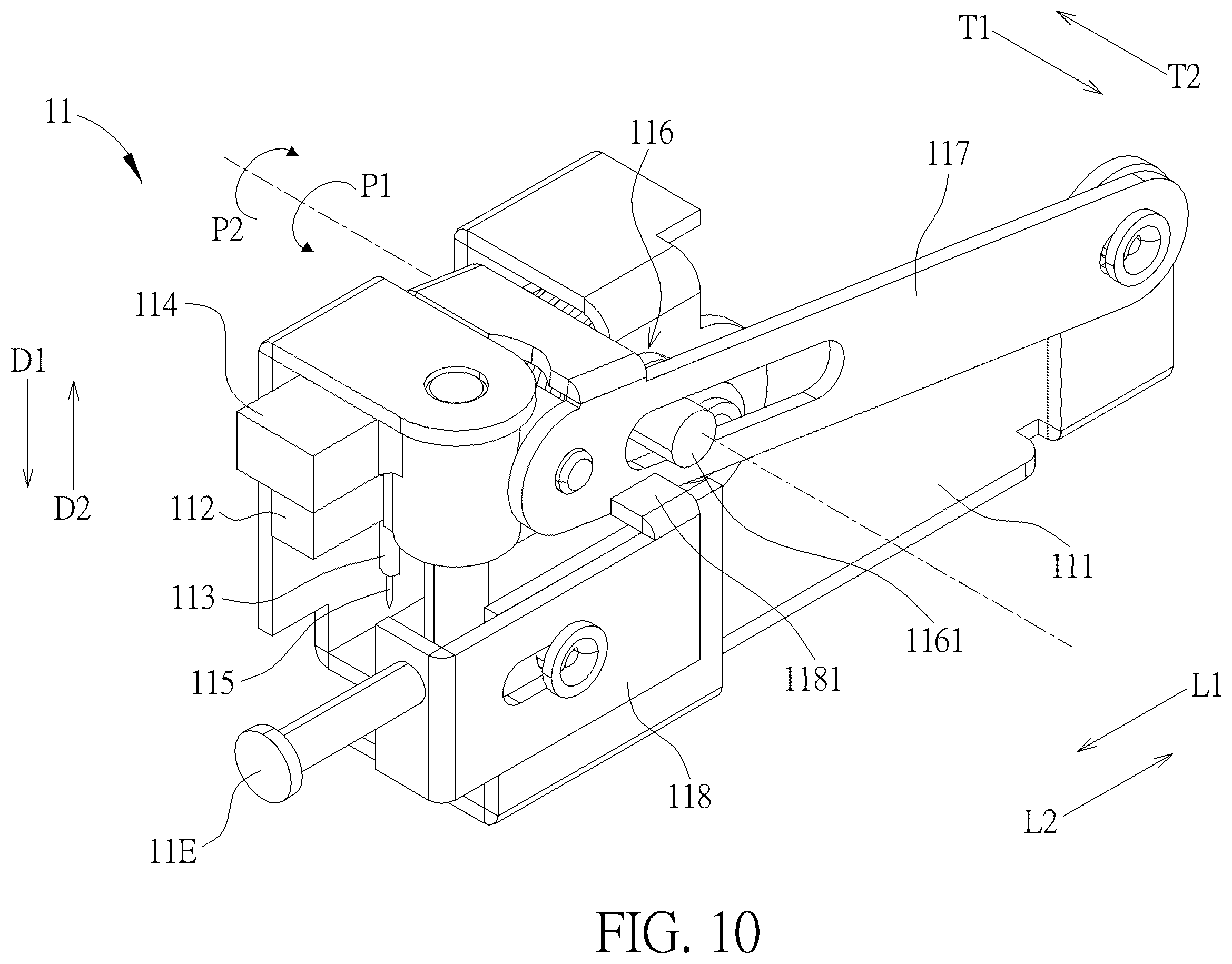 Patent US12551662 Figure 10 – Medical insertion mechanism and medical device therewith