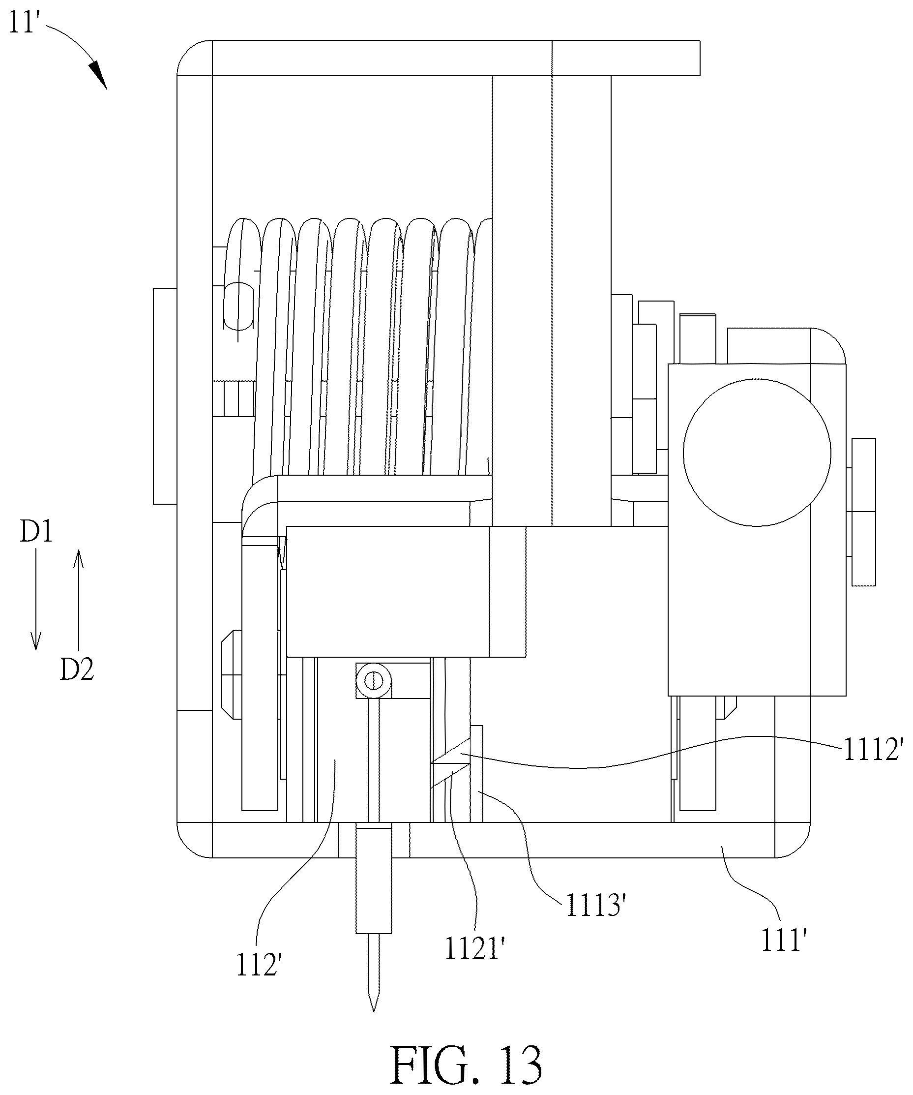 Patent US12551662 Figure 13 – Medical insertion mechanism and medical device therewith