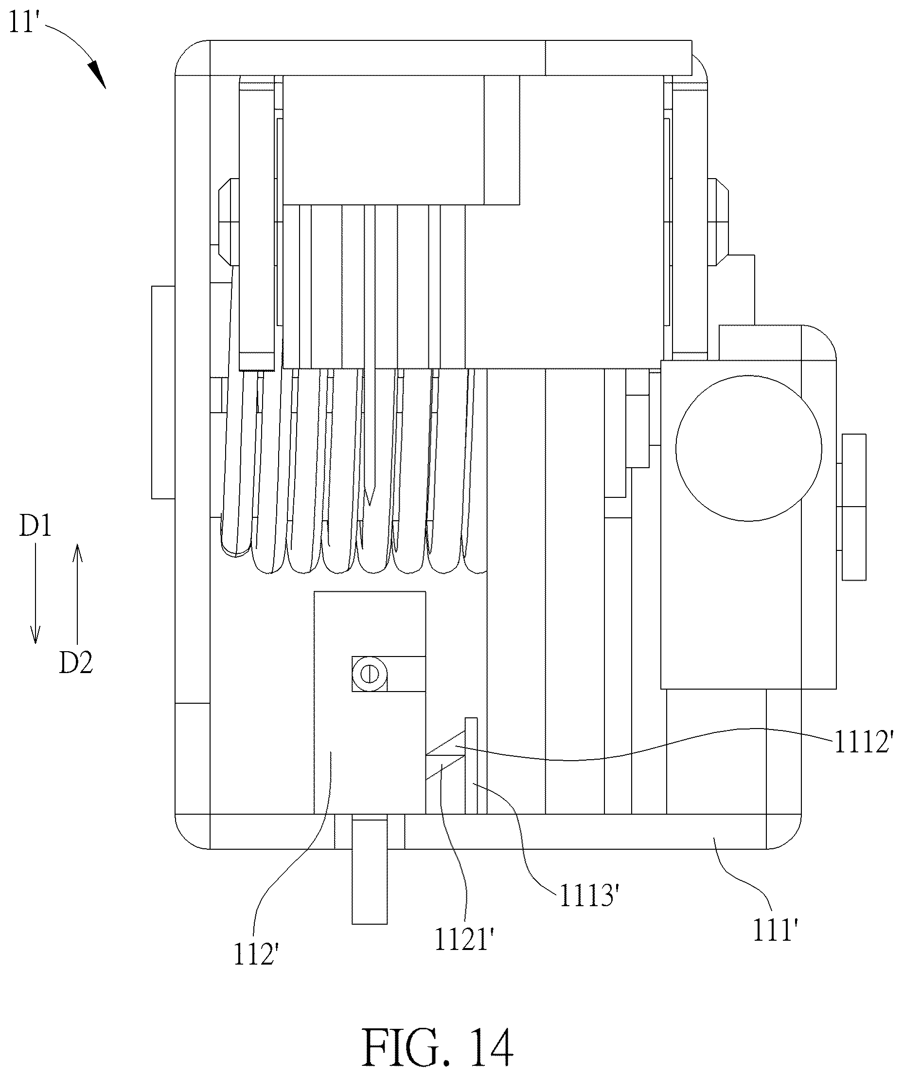 Patent US12551662 Figure 14 – Medical insertion mechanism and medical device therewith