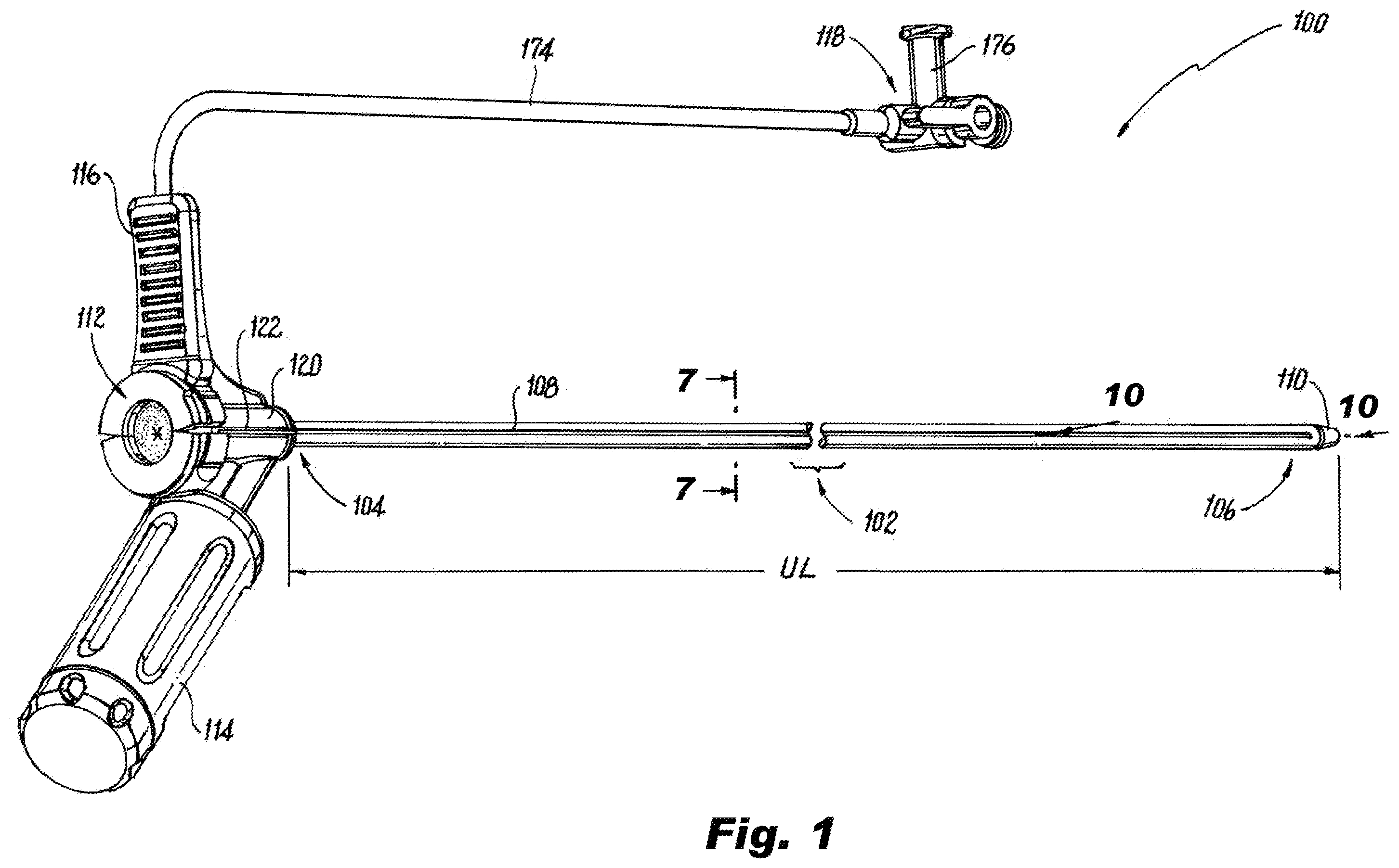 Patent US12551665 Figure 1 – Deflectable peel away sheath