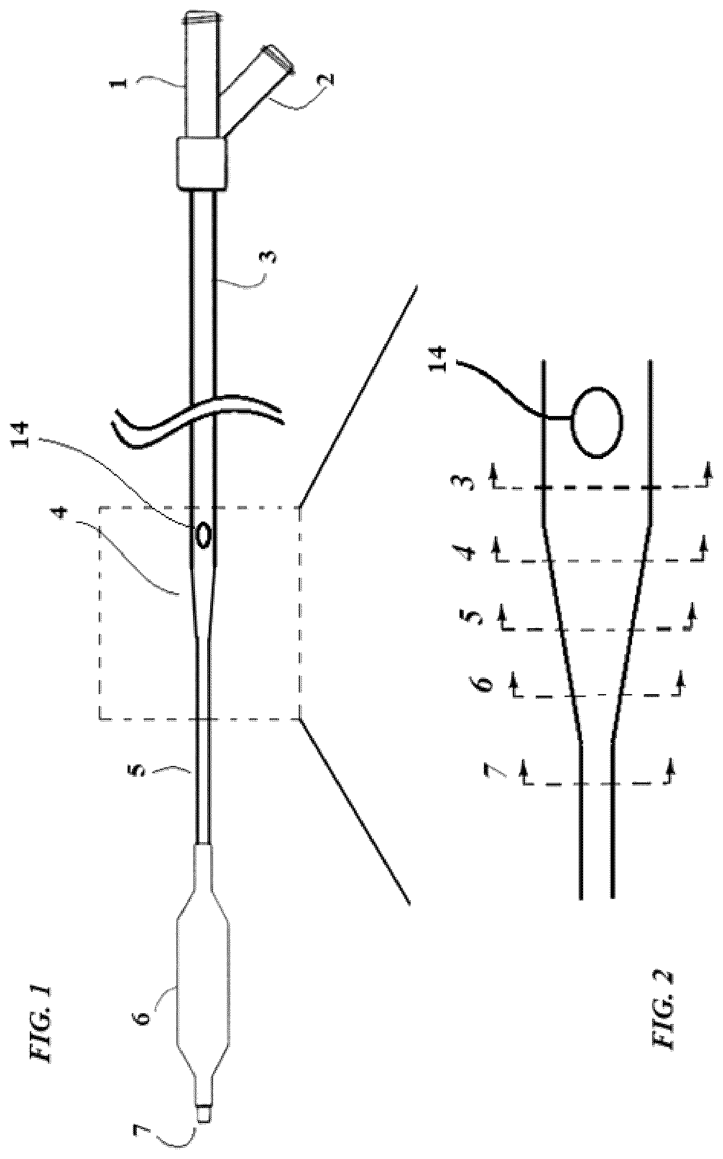 Patent US12551668 Figure 1 – Angioplasty balloon catheter comprising a biaxial-coaxial transition