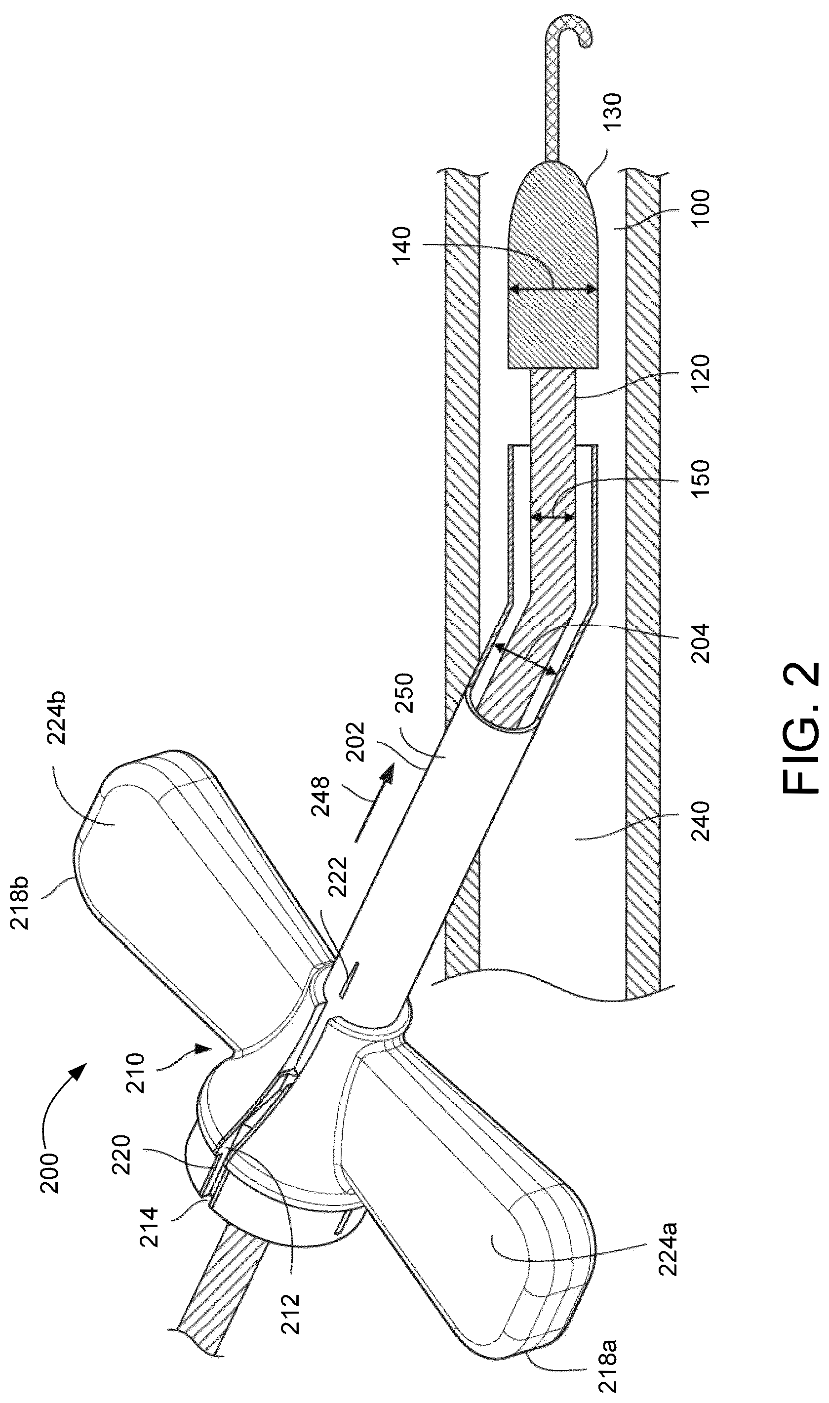 Patent US12551677 Figure 2 – Peel away hemostasis valve
