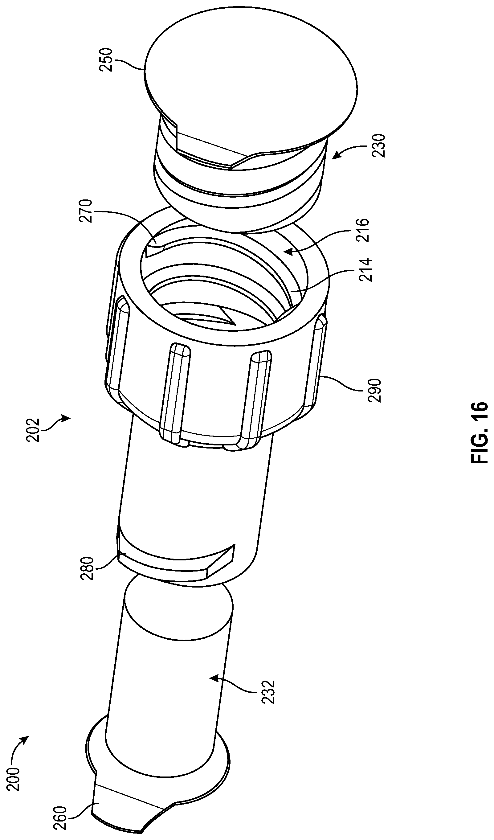 Patent US12551682 Figure 16 – Universal single-use cap for male and female connectors