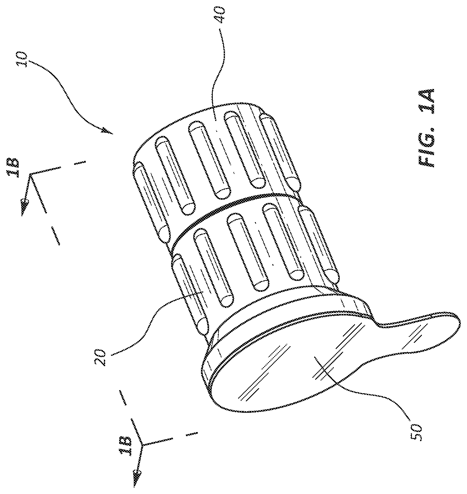 Patent US12551683 Figure 1 – Needleless connector and access port disinfection cleaner and antimicrobial protection cap