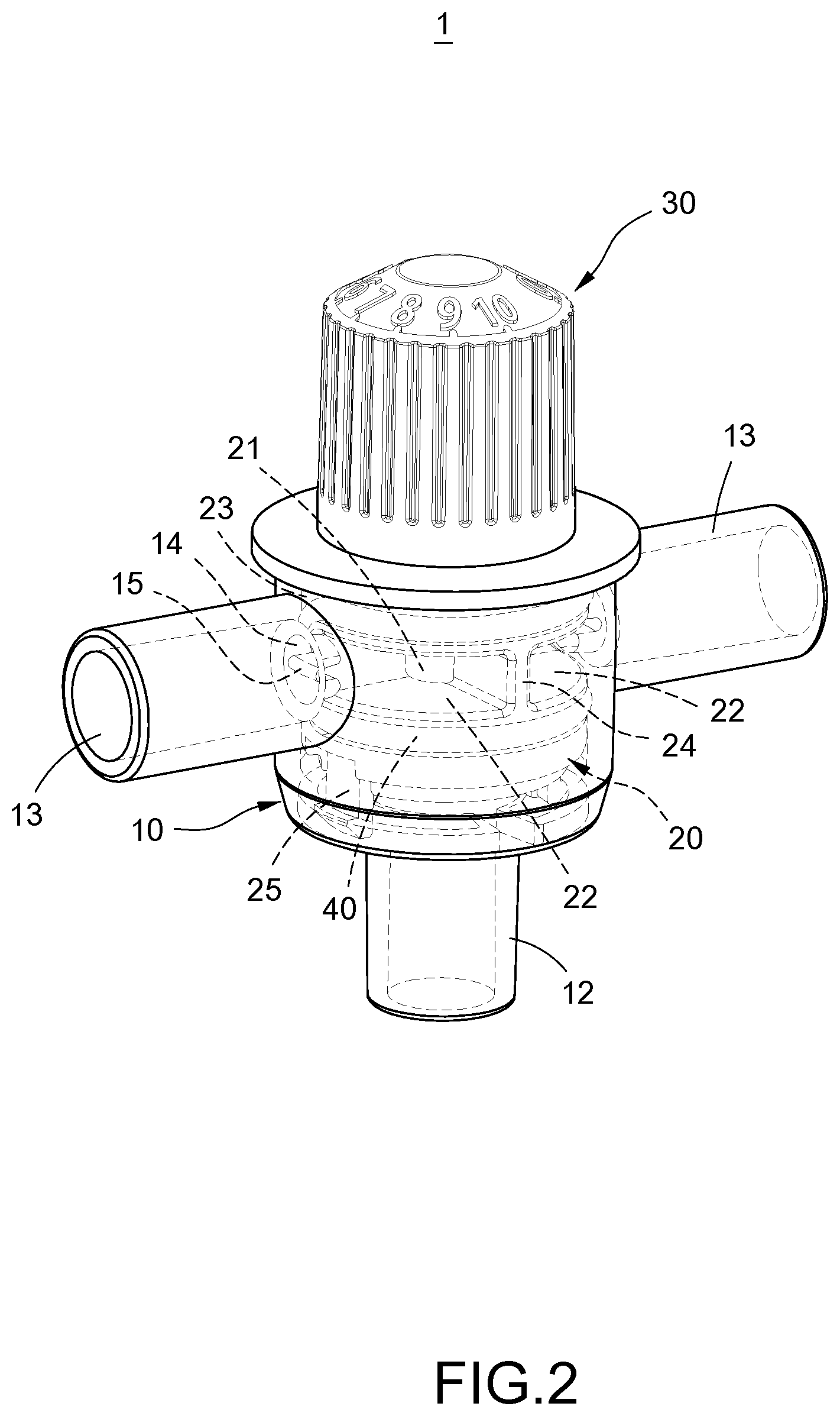 Patent US12551684 Figure 2 – Ventilation switching structure of negative pressure regulator