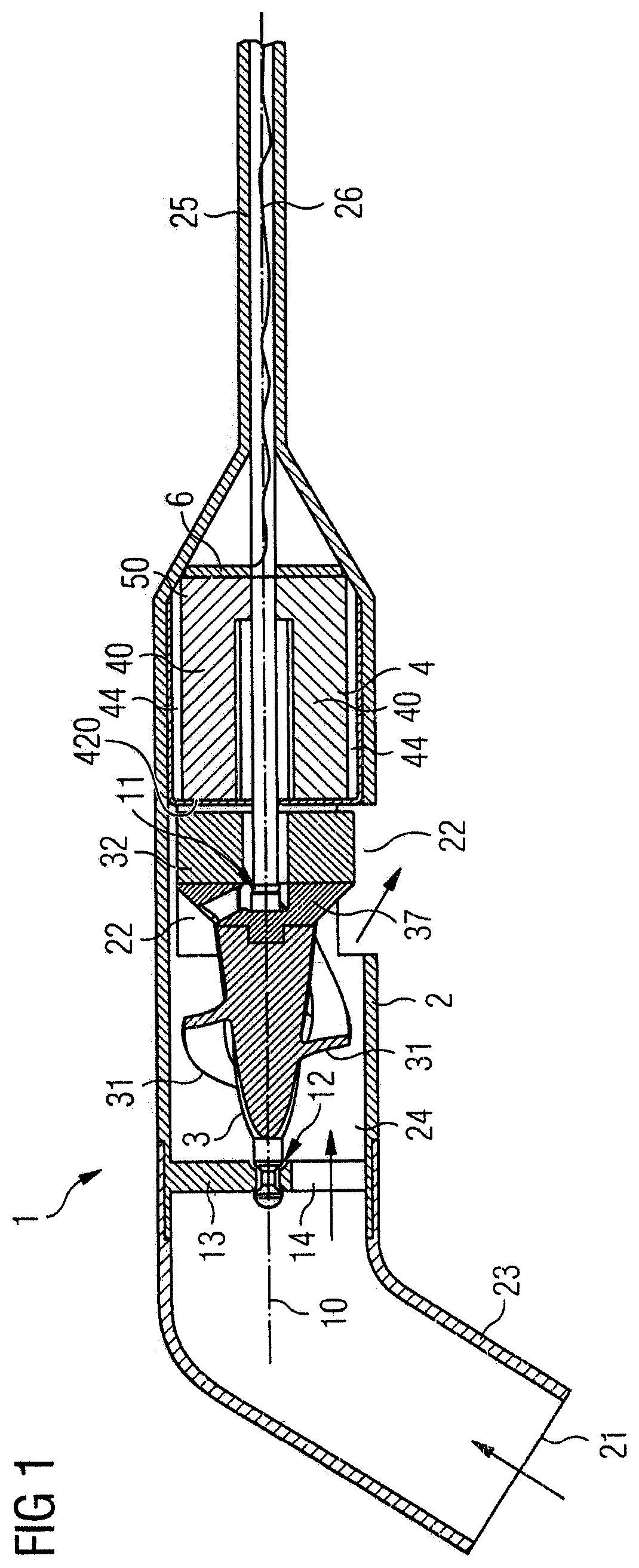 Patent US12551687 Figure 1 – Blood pump