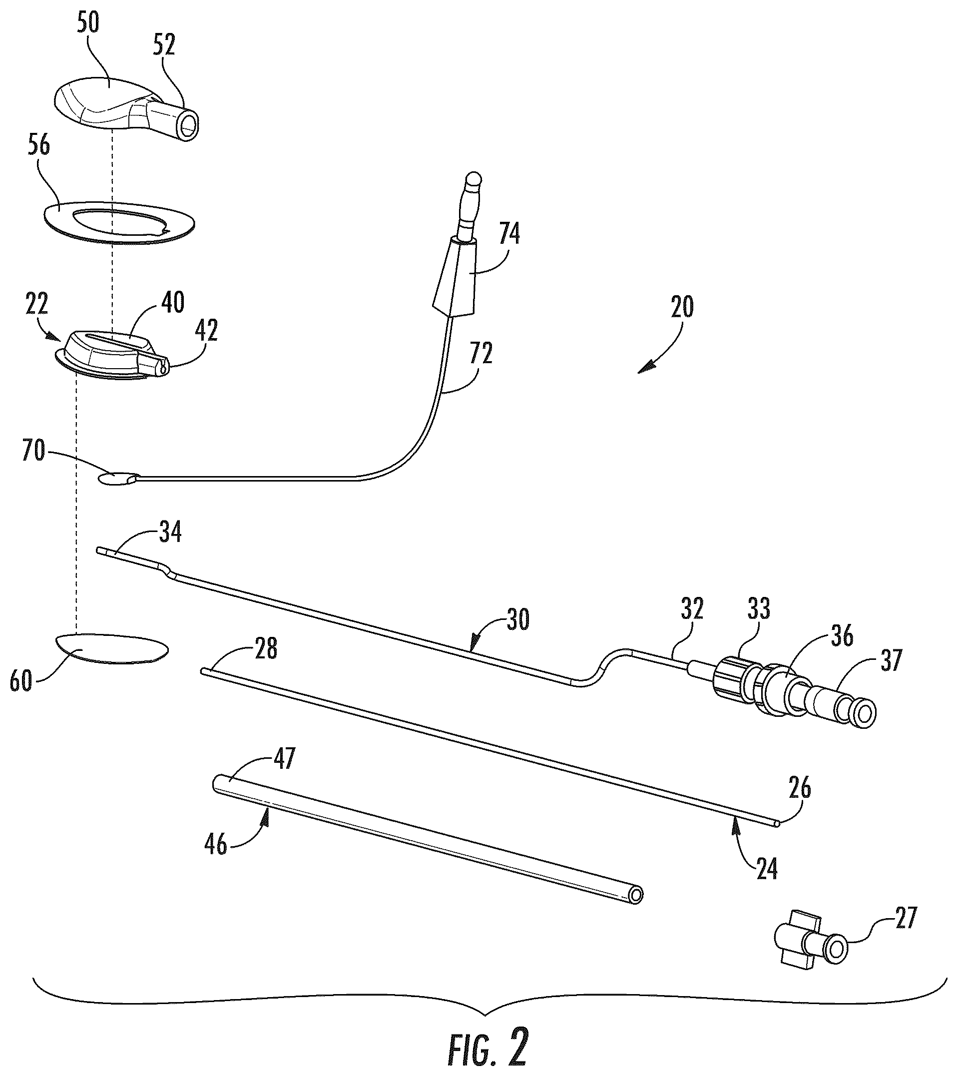 Patent US12551691 Figure 2 – Implantable reservoir for use with a medical device and system for interventional drug delivery