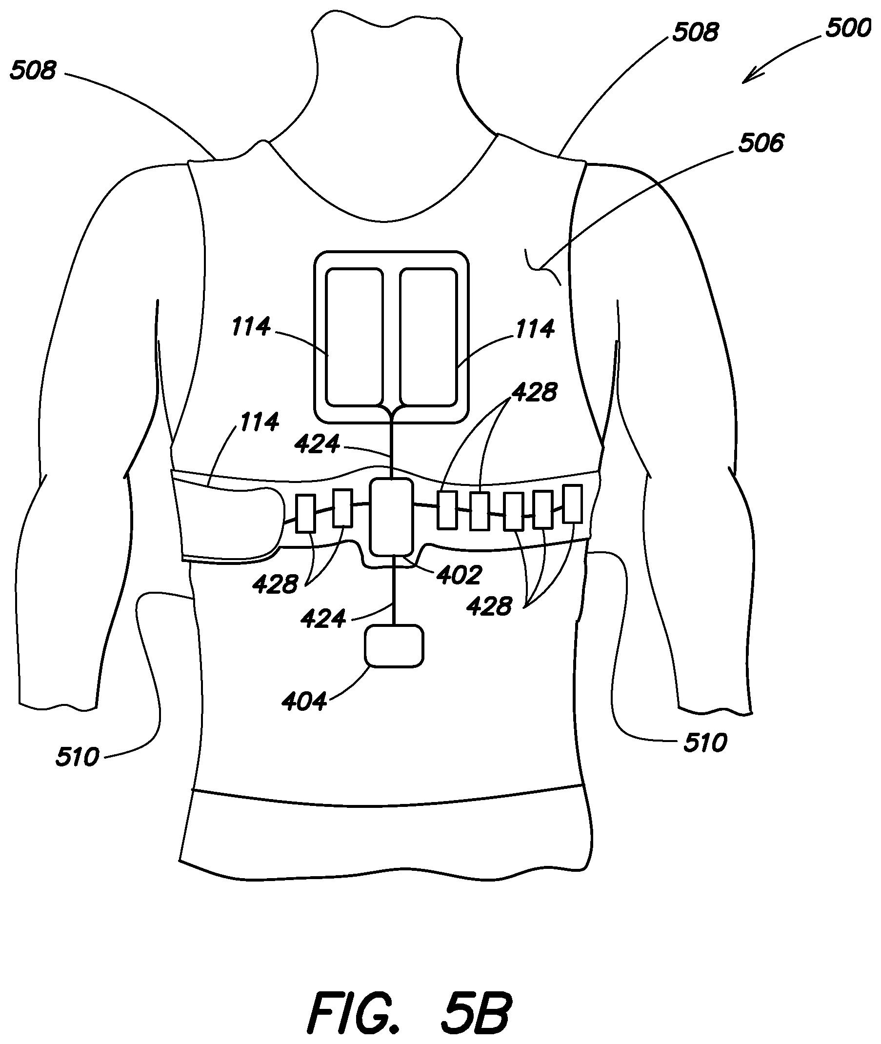 Patent US12551692 Figure 8 – Garments for wearable medical devices