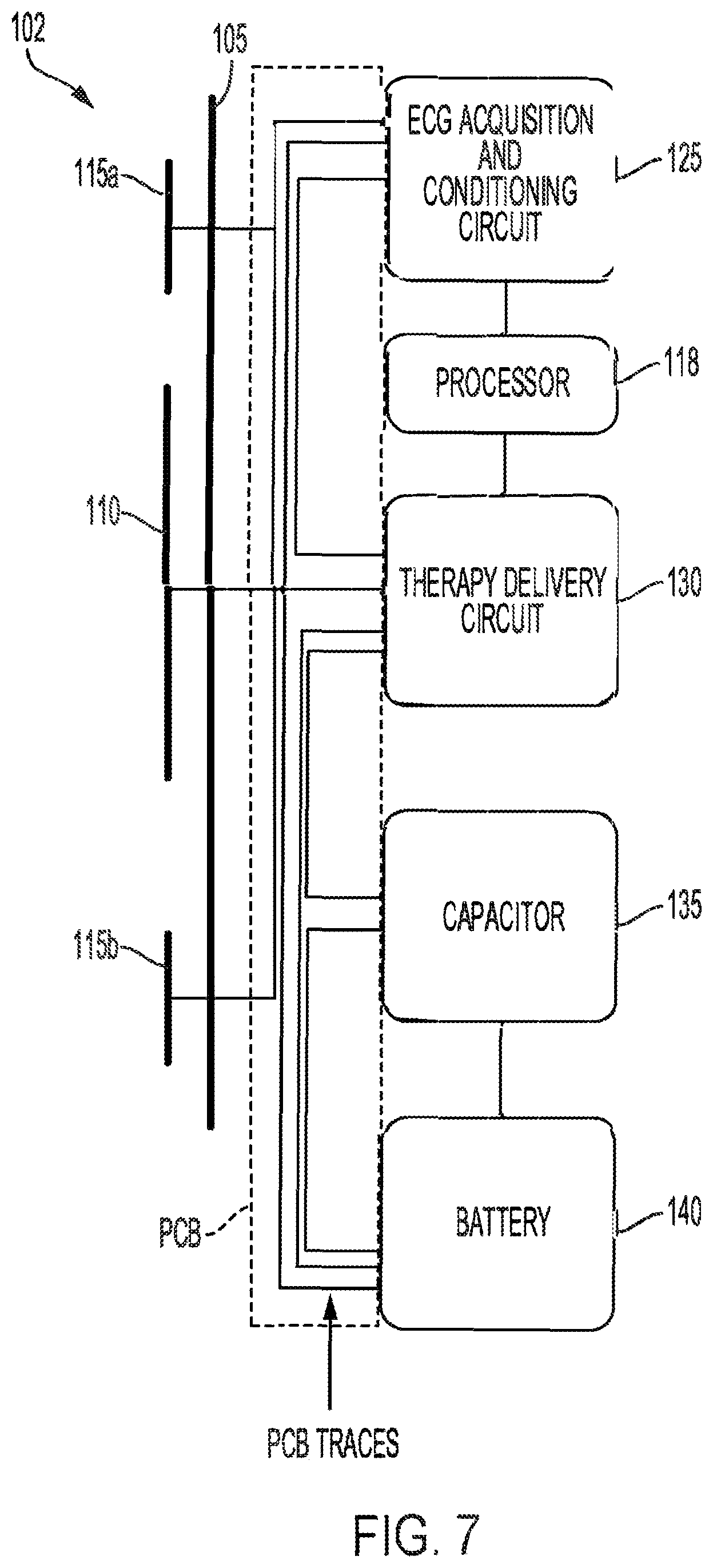 Patent US12551693 Figure 7 – Adhesively coupled wearable medical device