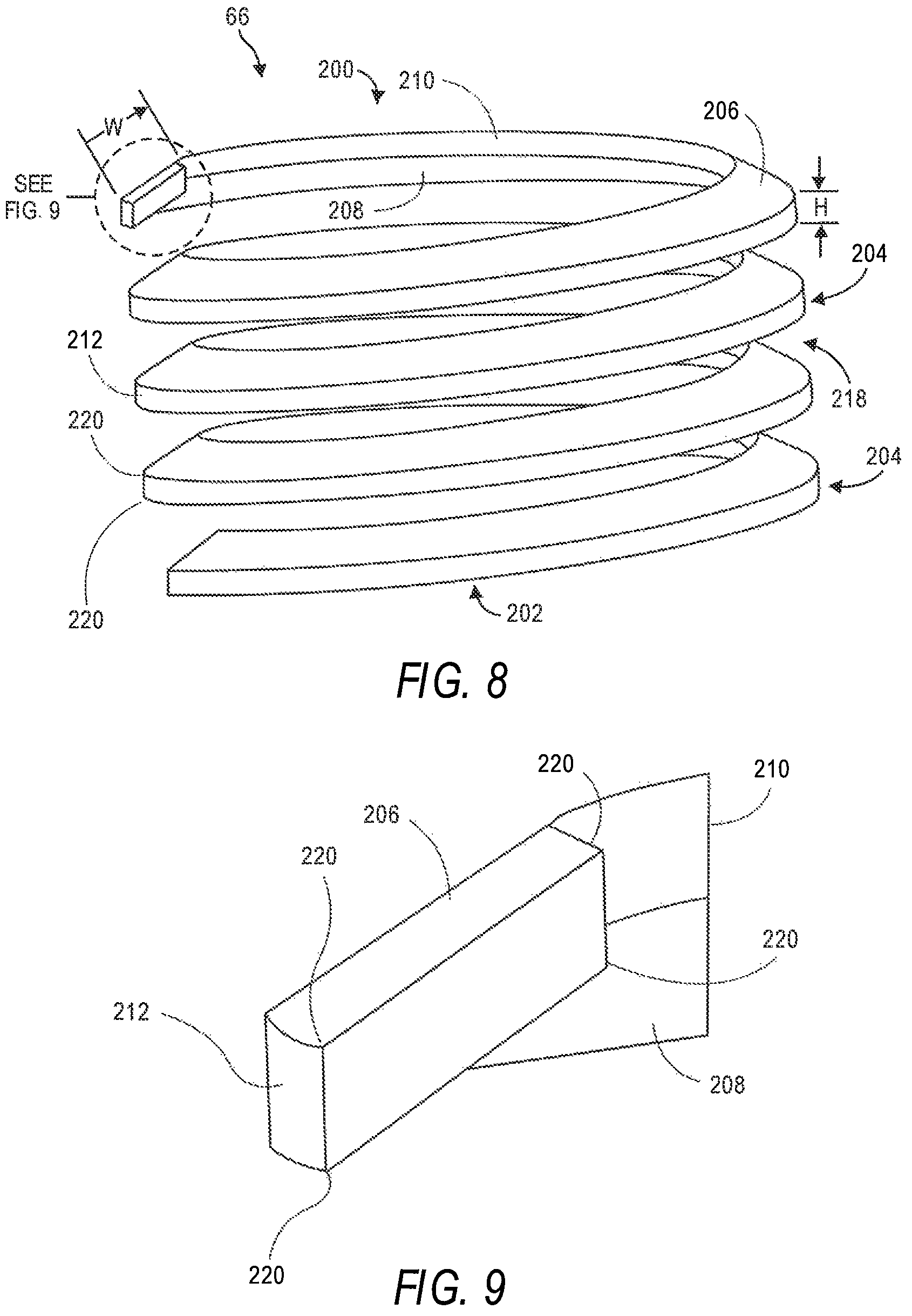 Patent US12551695 Figure 8 – Tube-cut helical fixation anchor for electrotherapy device