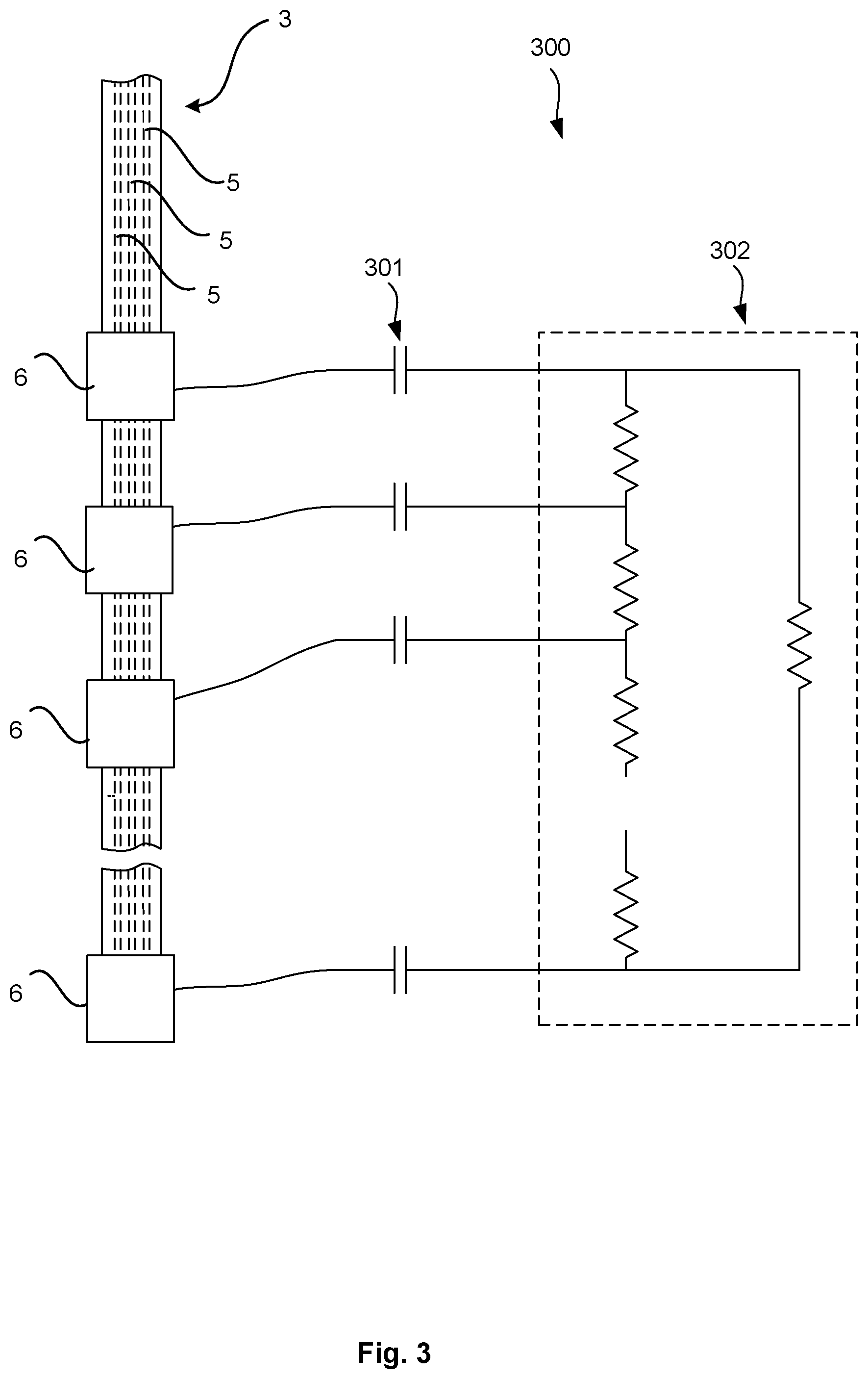 Patent US12551697 Figure 3 – Circuit for a lead of an implantable medical device
