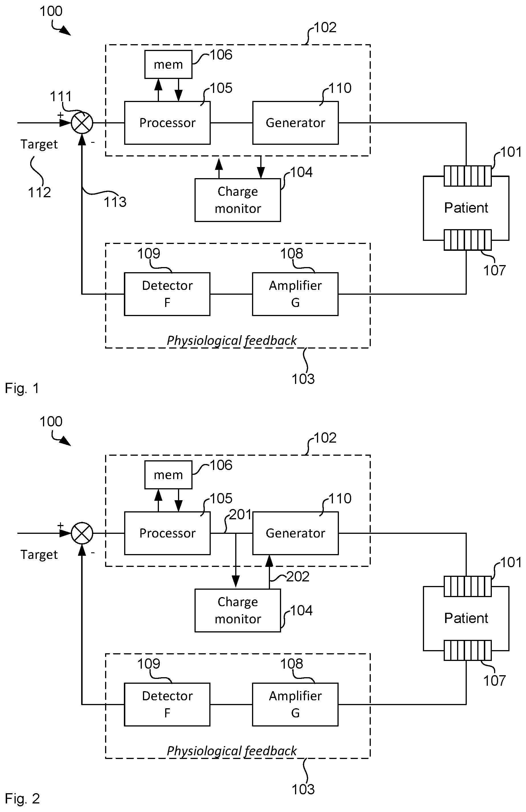 Patent US12551701 Figure 1 – Charge monitor