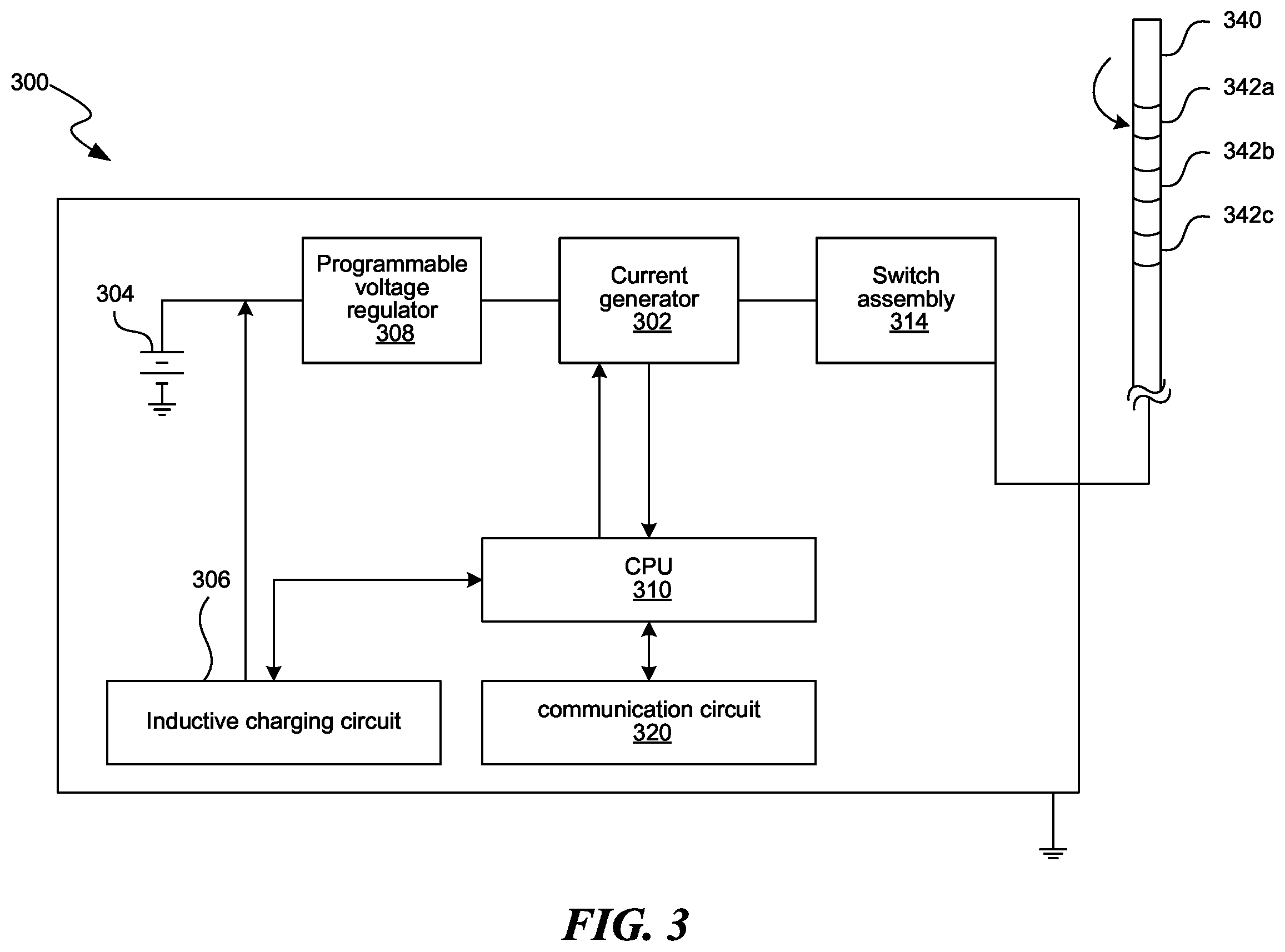 Patent US12551705 Figure 5 – Efficient use of an implantable pulse generator battery, and associated systems and methods