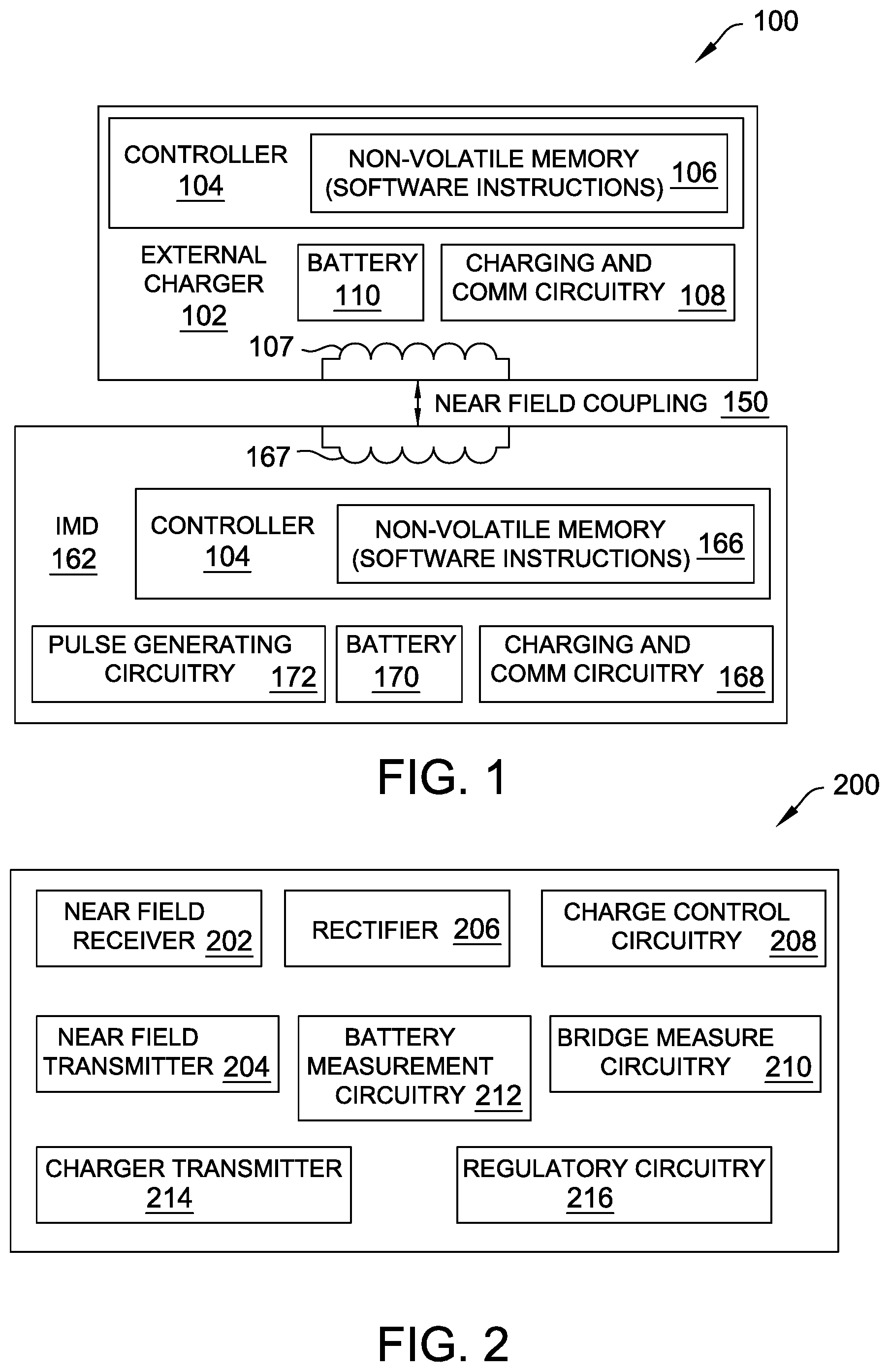 Patent US12551712 Figure 1 – Systems and methods for noise filtering in implantable medical device charging systems